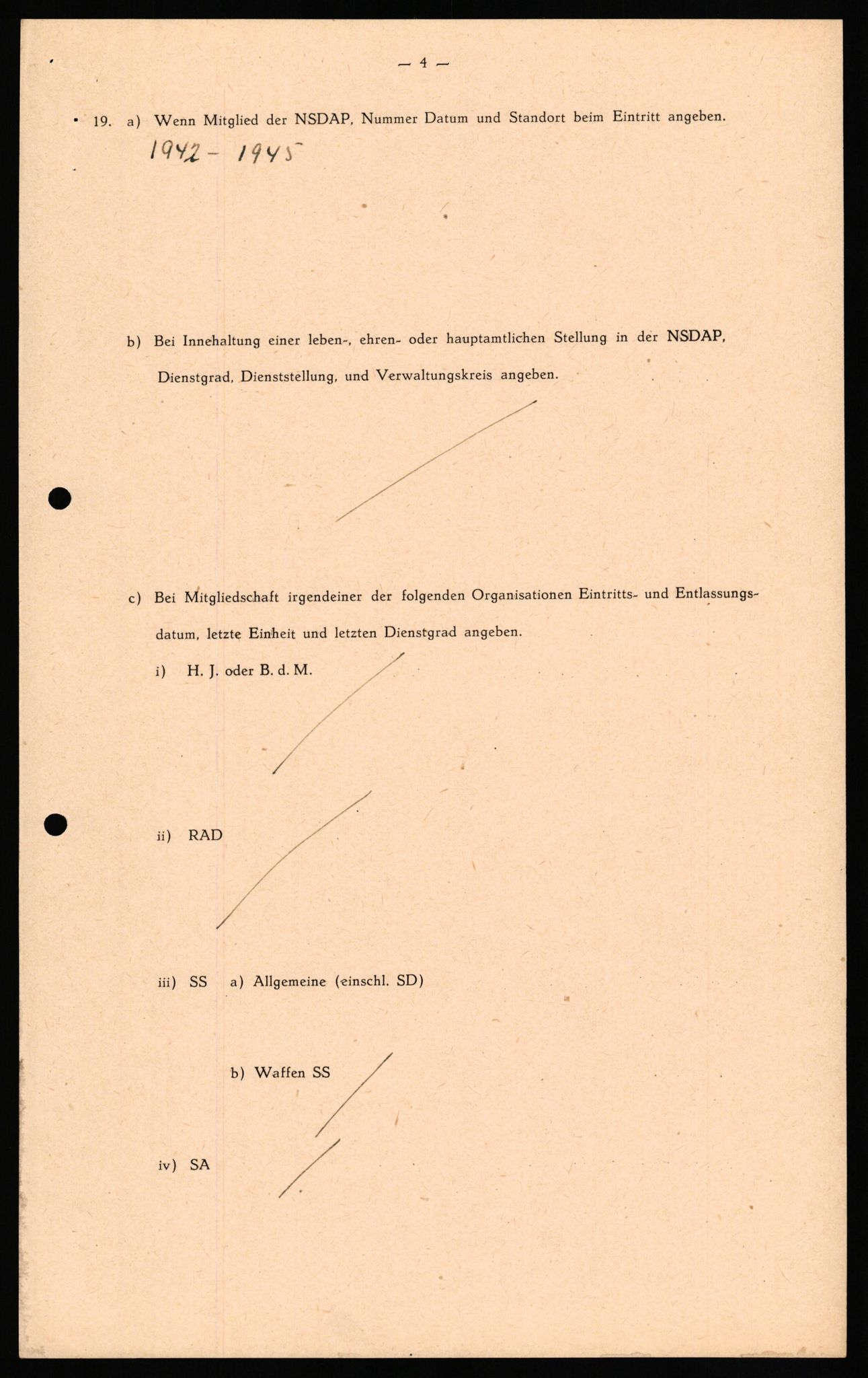 Forsvaret, Forsvarets overkommando II, AV/RA-RAFA-3915/D/Db/L0026: CI Questionaires. Tyske okkupasjonsstyrker i Norge. Tyskere., 1945-1946, s. 255