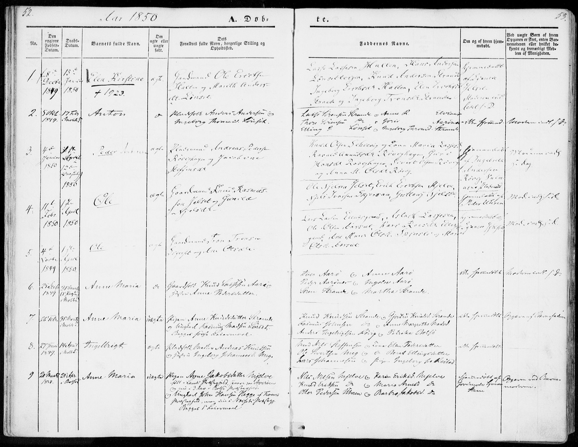 Ministerialprotokoller, klokkerbøker og fødselsregistre - Møre og Romsdal, AV/SAT-A-1454/555/L0653: Ministerialbok nr. 555A04, 1843-1869, s. 52-53
