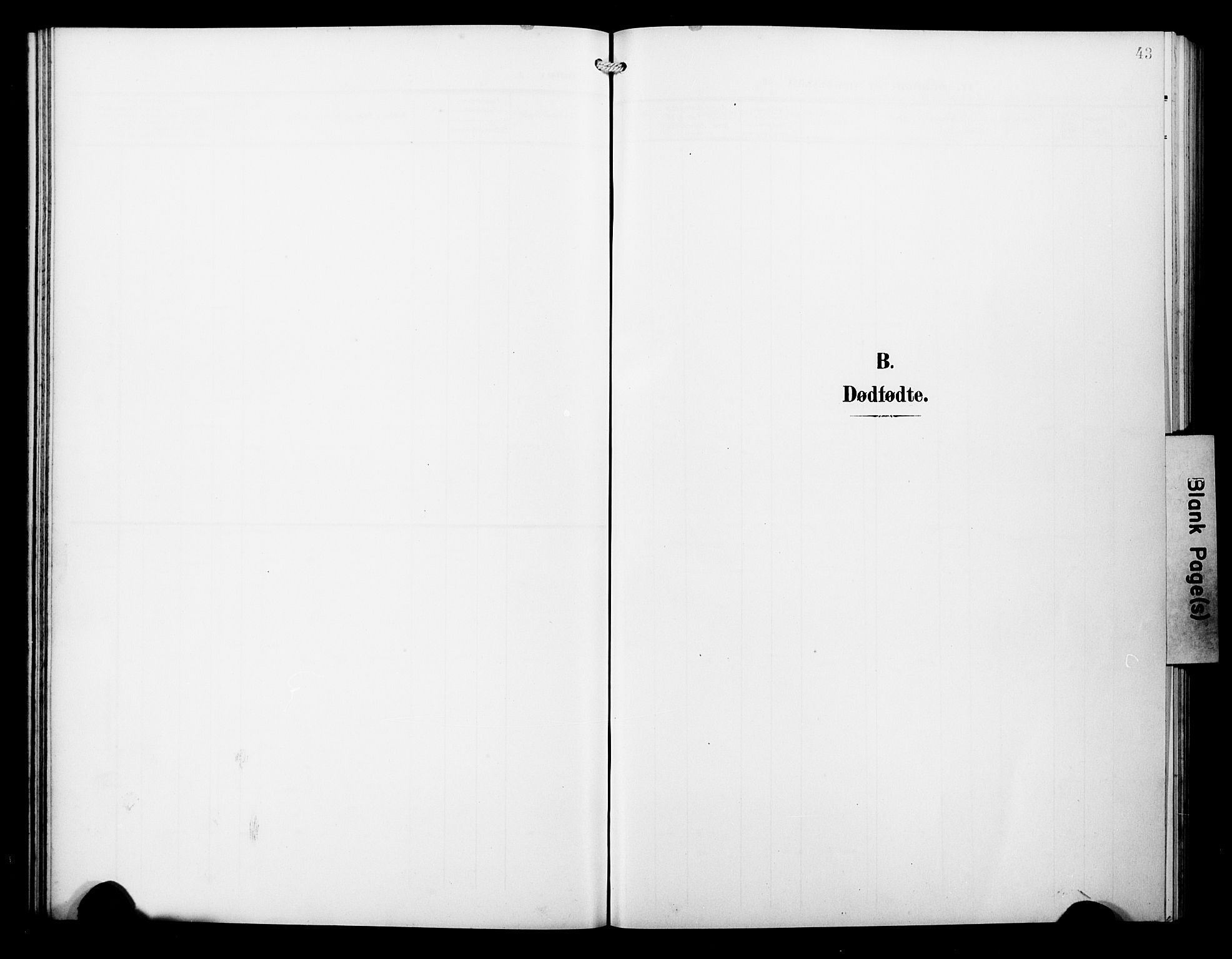Arkivreferanse mangler*, SAB/-: Ministerialbok nr. A 1, 1907-1928, s. 43