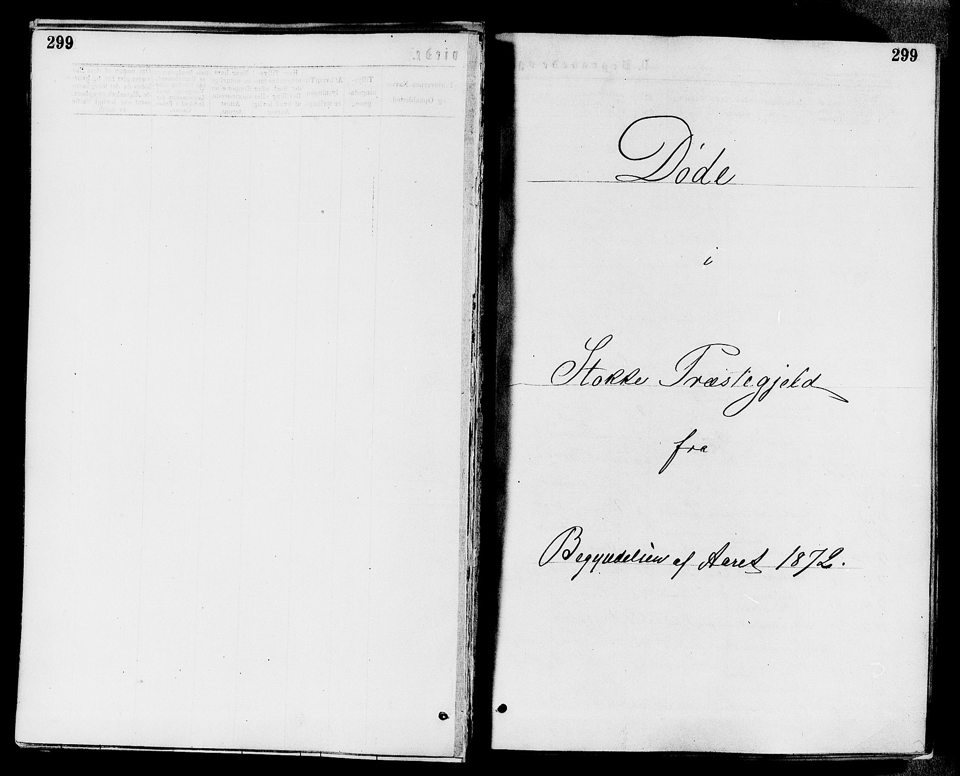 Stokke kirkebøker, SAKO/A-320/F/Fa/L0009: Ministerialbok nr. I 9, 1872-1883, s. 299