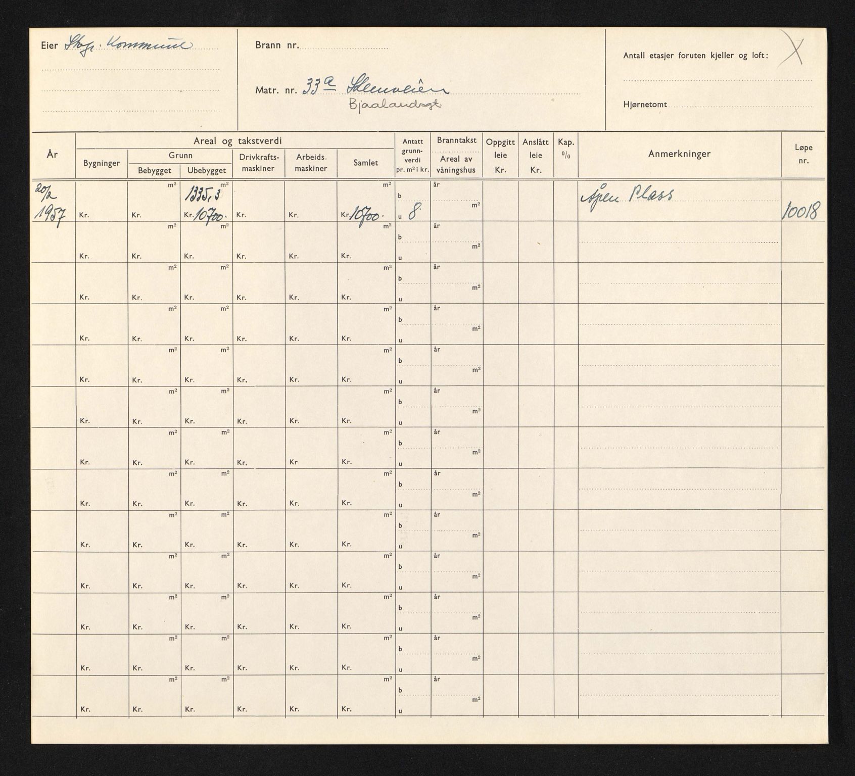 Stavanger kommune. Skattetakstvesenet, BYST/A-0440/F/Fa/Faa/L0040/0007: Skattetakstkort / Stemveien 31 - Stiftelsesgata - Stokkaveien 6