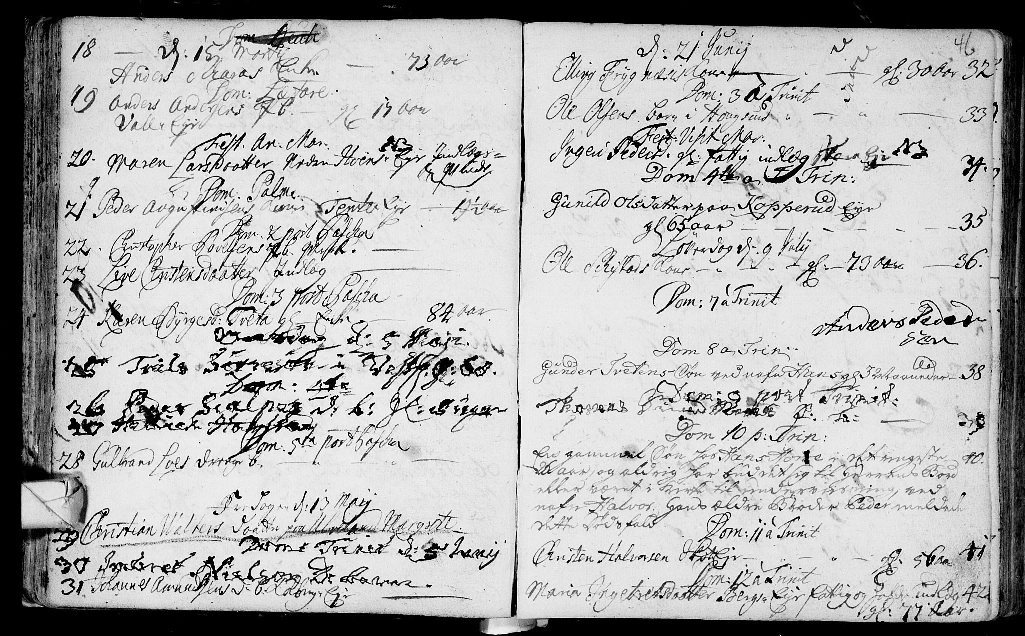 Eiker kirkebøker, AV/SAKO-A-4/F/Fa/L0007: Ministerialbok nr. I 7 /1, 1733-1808, s. 46
