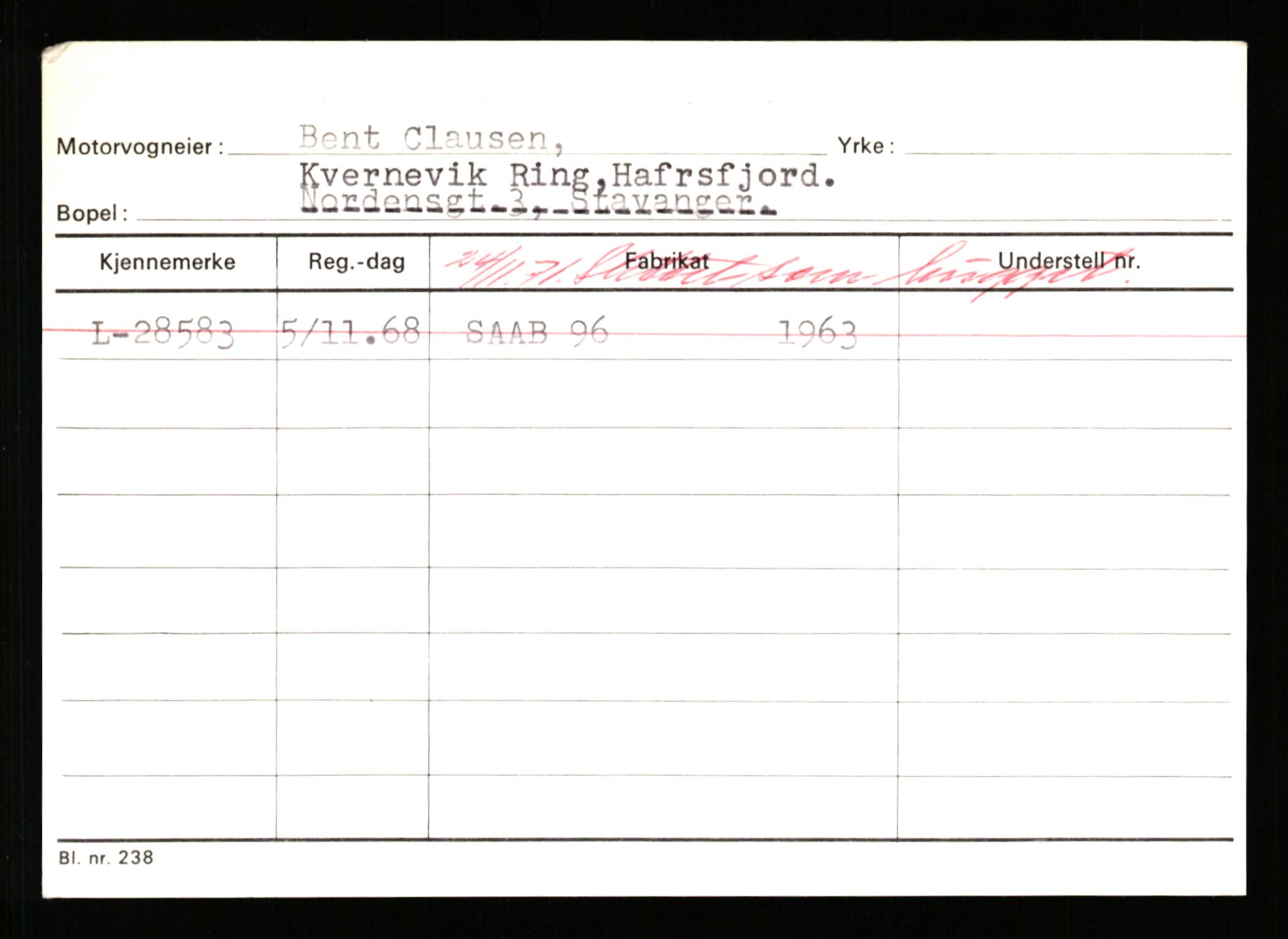 Stavanger trafikkstasjon, SAST/A-101942/0/H/L0020: Kidøy - Kristensen, 1930-1971, s. 529