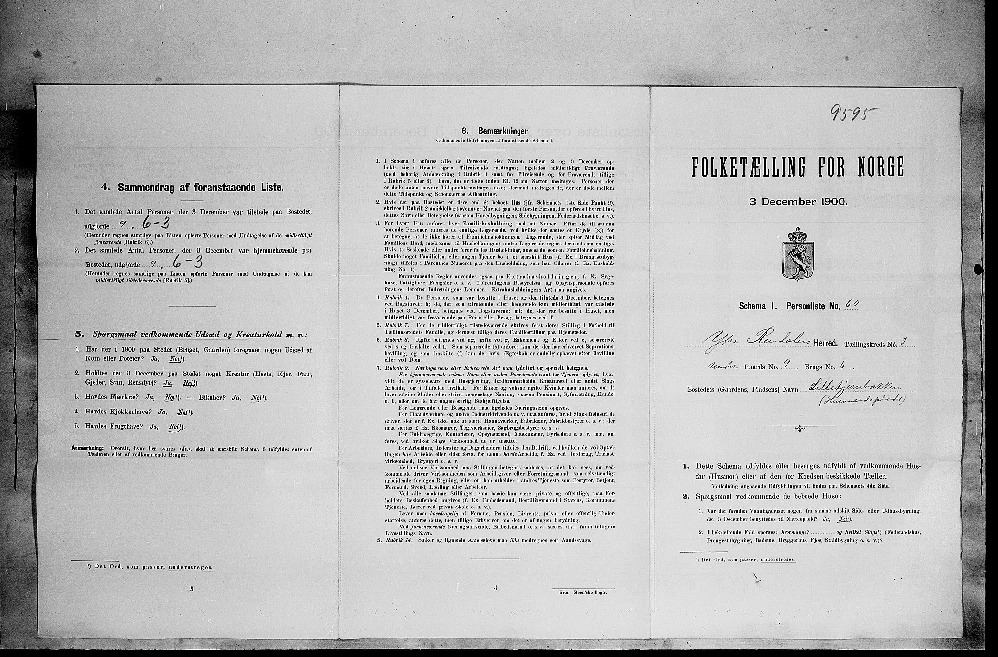 SAH, Folketelling 1900 for 0432 Ytre Rendal herred, 1900, s. 361