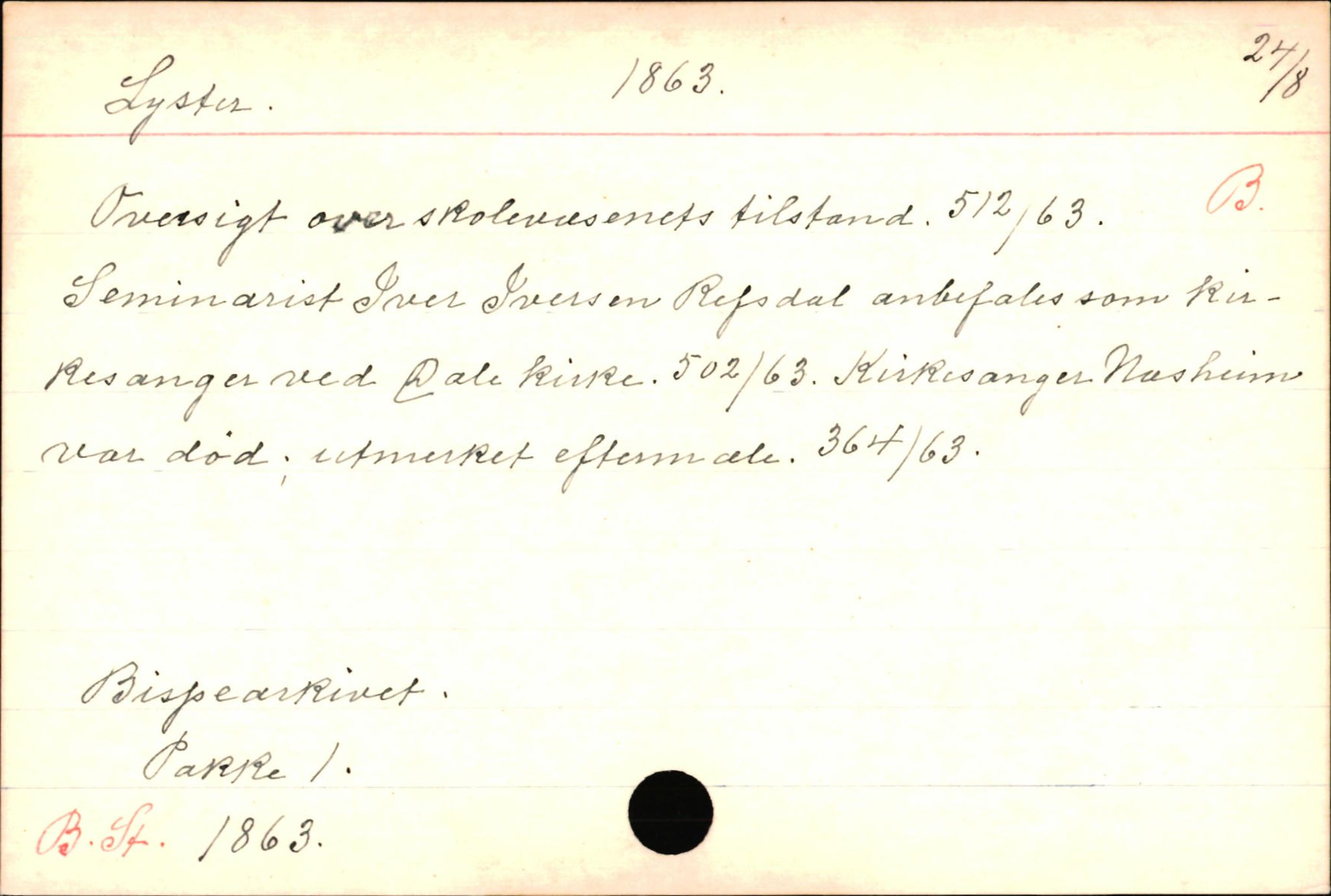 Haugen, Johannes - lærer, AV/SAB-SAB/PA-0036/01/L0001: Om klokkere og lærere, 1521-1904, s. 8554