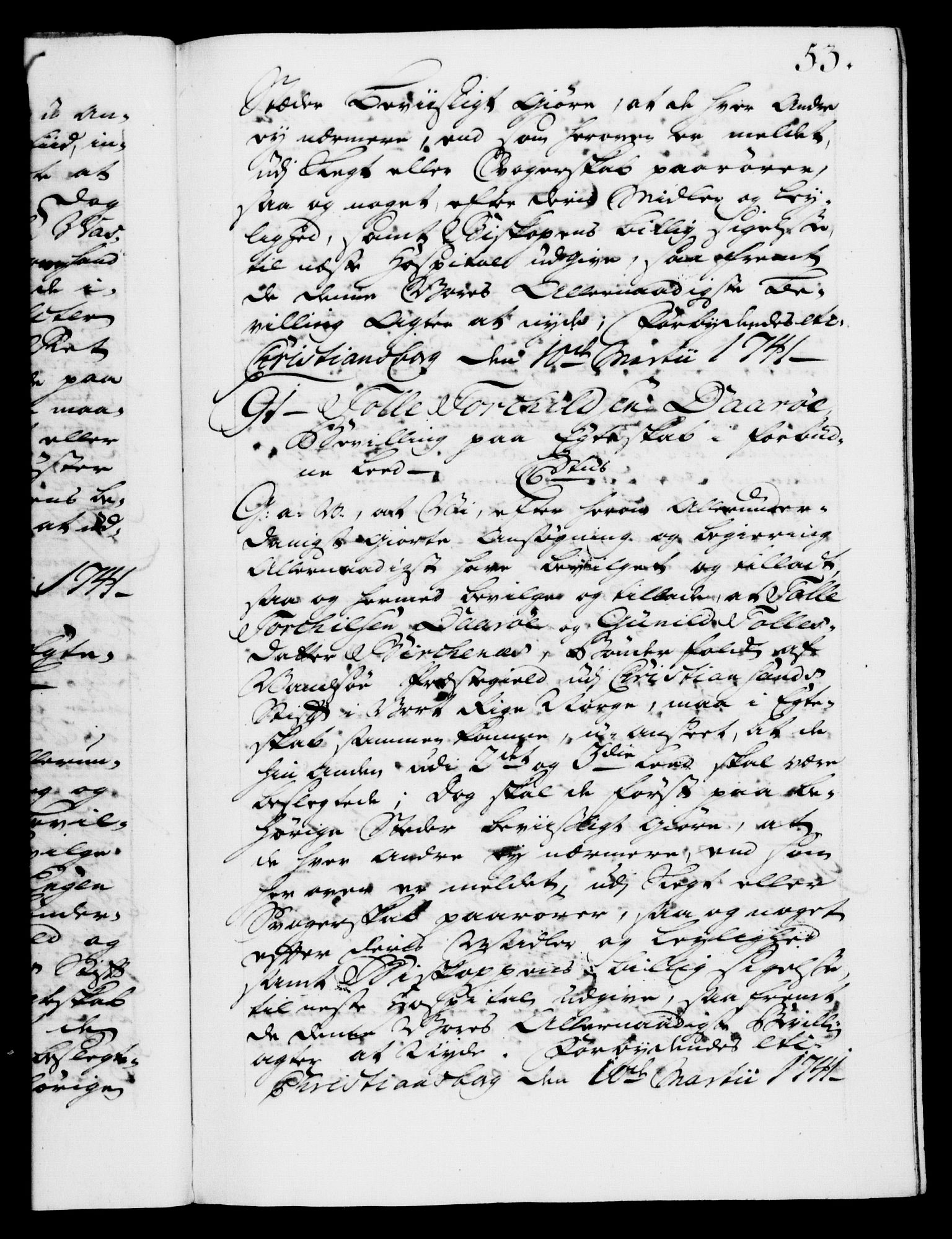 Danske Kanselli 1572-1799, RA/EA-3023/F/Fc/Fca/Fcaa/L0032: Norske registre, 1741-1742, s. 53a