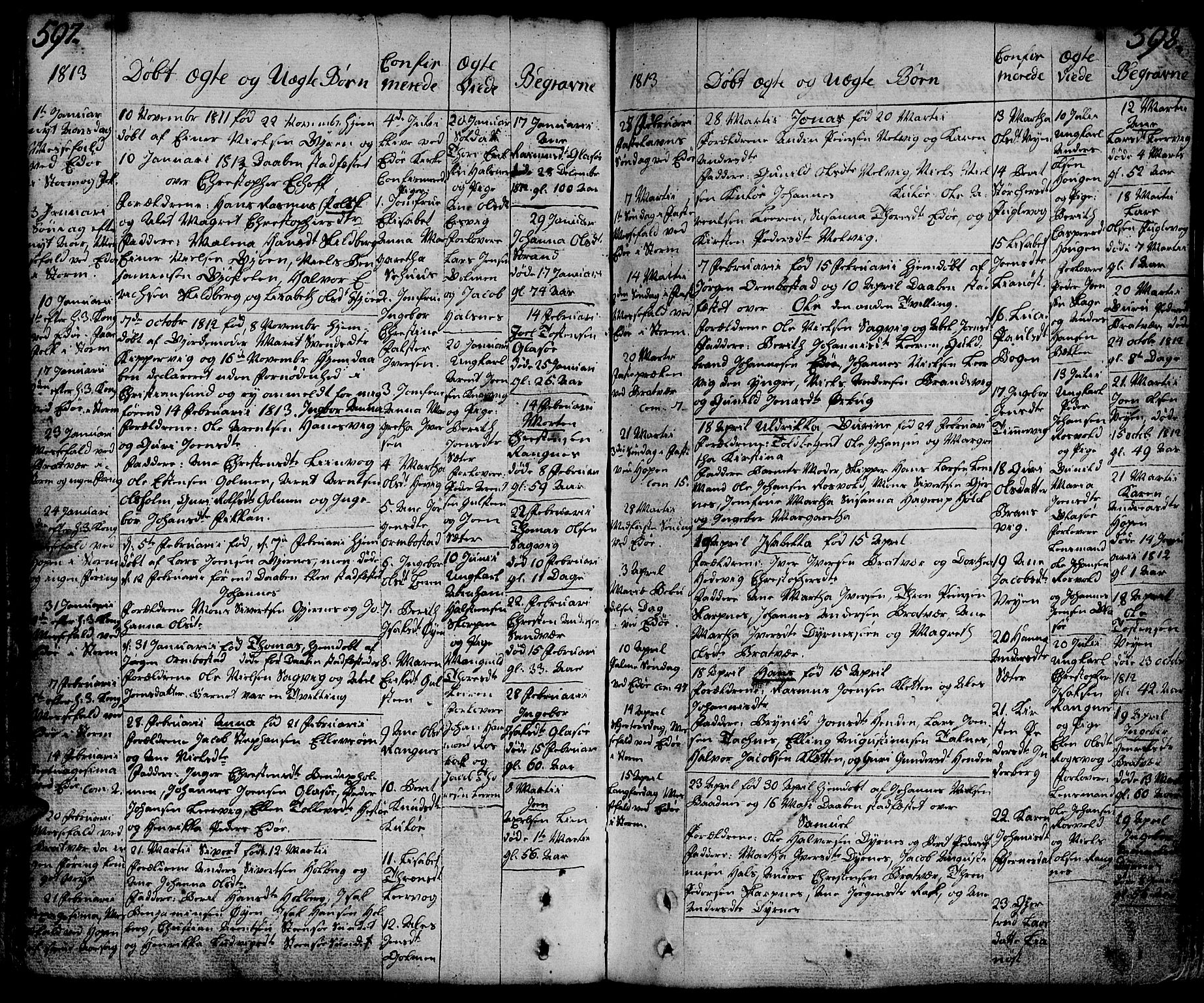 Ministerialprotokoller, klokkerbøker og fødselsregistre - Møre og Romsdal, AV/SAT-A-1454/581/L0932: Ministerialbok nr. 581A02, 1767-1823, s. 597-598