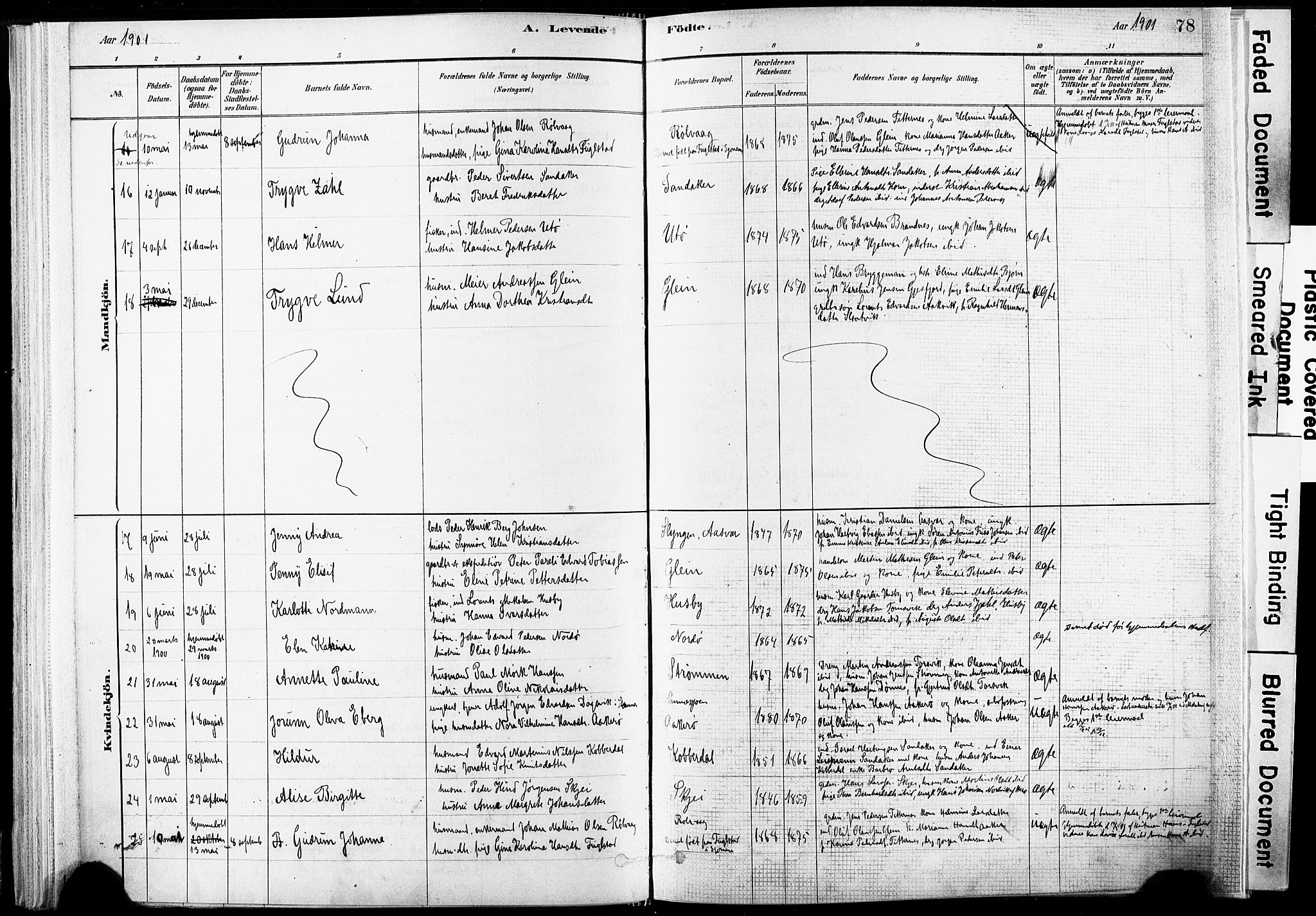 Ministerialprotokoller, klokkerbøker og fødselsregistre - Nordland, AV/SAT-A-1459/835/L0525: Ministerialbok nr. 835A03I, 1881-1910, s. 78