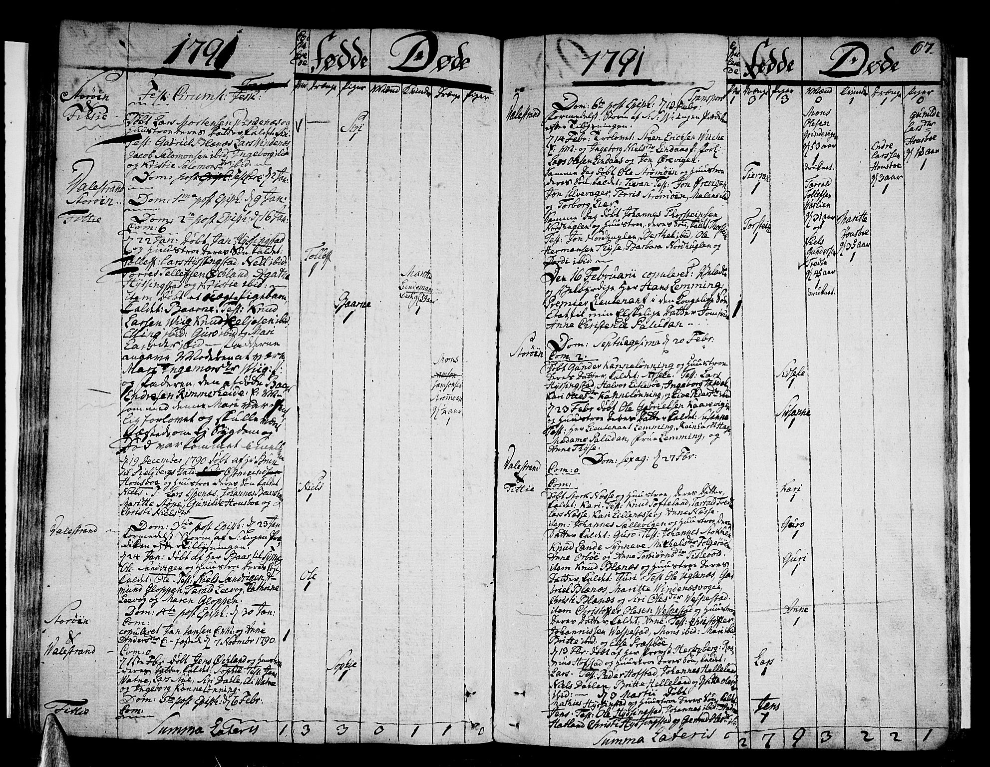 Stord sokneprestembete, SAB/A-78201/H/Haa: Ministerialbok nr. A 3, 1778-1800, s. 67