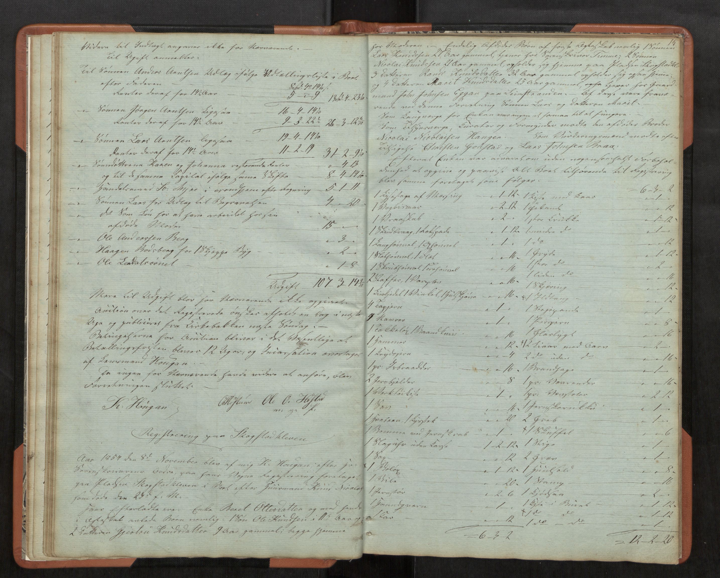 Strinda og Selbu sorenskriveri, AV/SAT-A-0015/3/3C/L0001: Skifteregistreringsprot. for Byneset, 1852-1870, s. 15