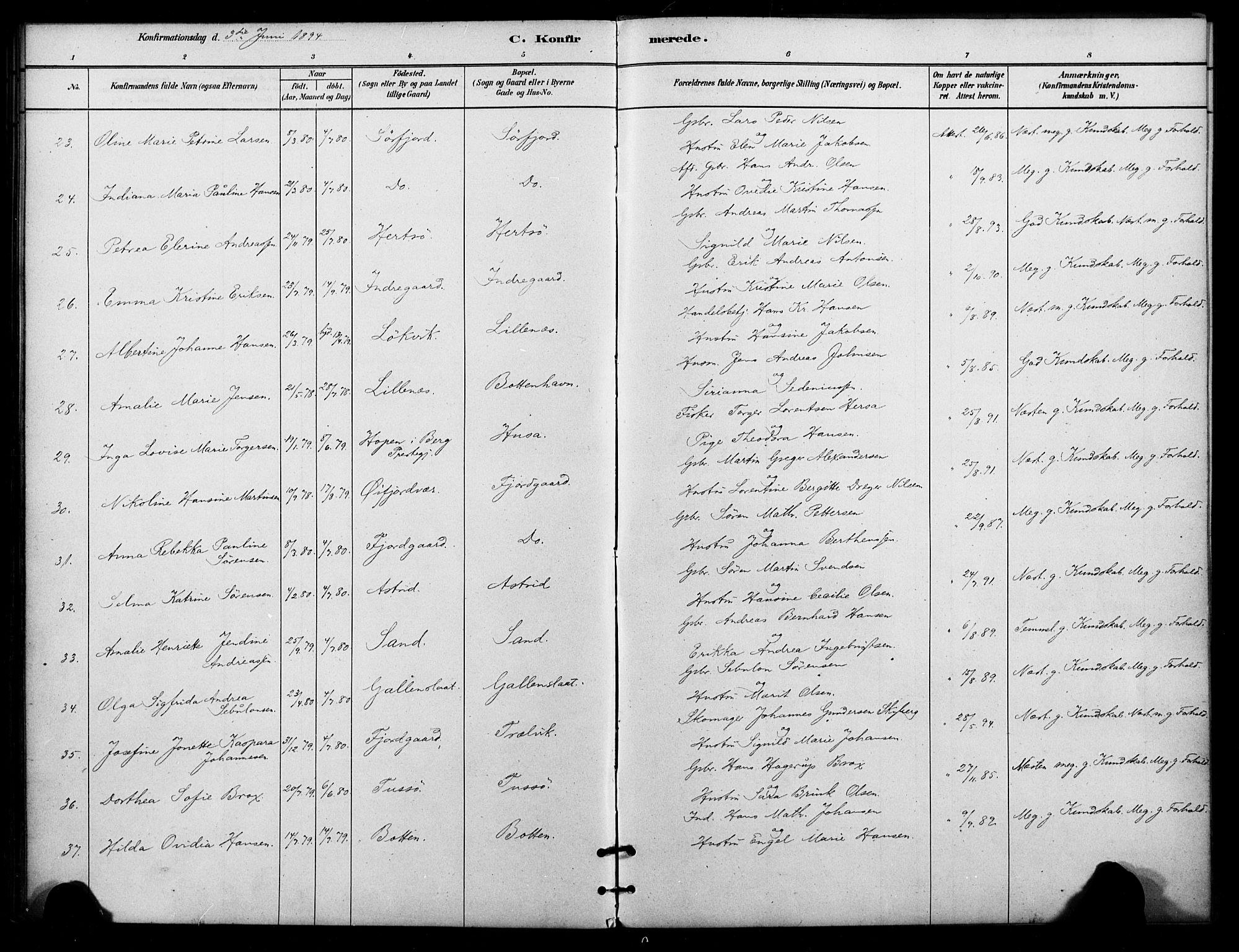 Lenvik sokneprestembete, AV/SATØ-S-1310/H/Ha/Haa/L0012kirke: Ministerialbok nr. 12, 1880-1895