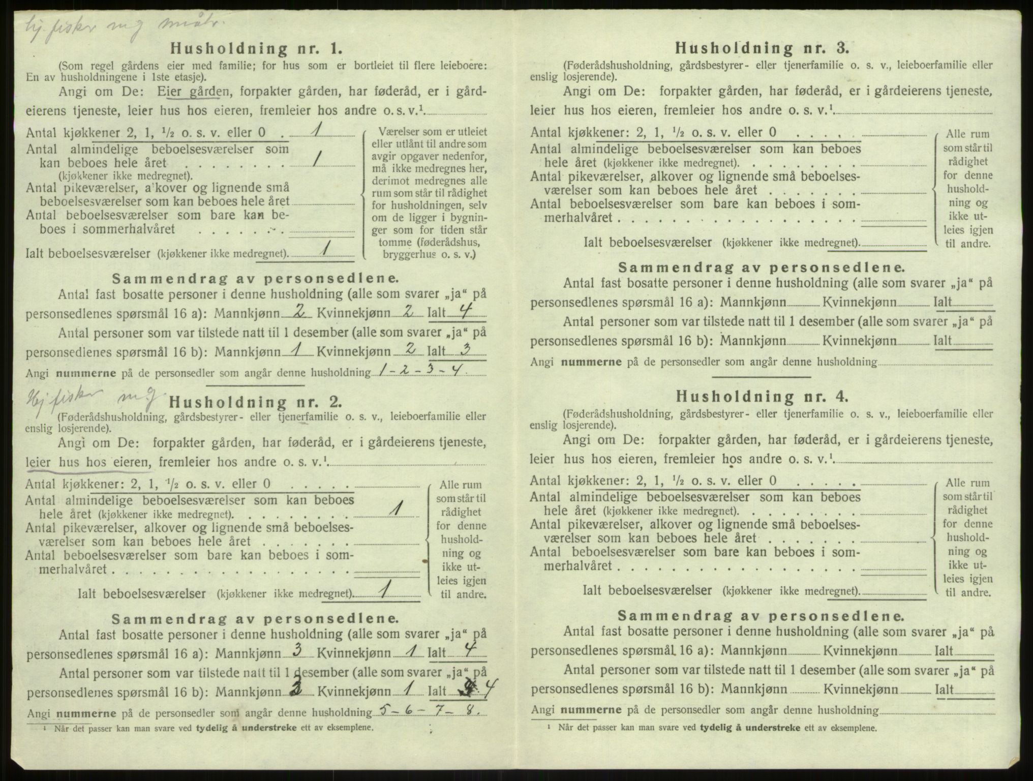 SAB, Folketelling 1920 for 1258 Herdla herred, 1920, s. 1085