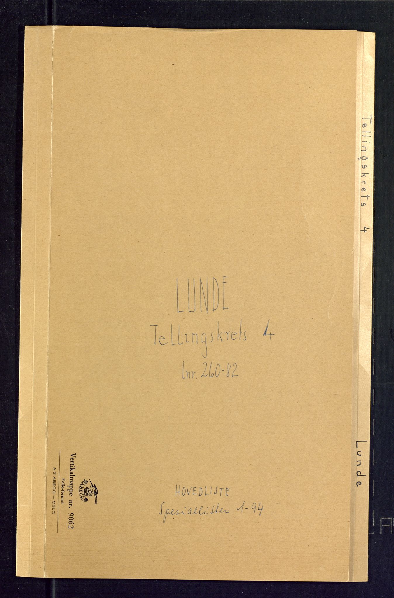 SAKO, Folketelling 1875 for 0820P Lunde prestegjeld, 1875, s. 16