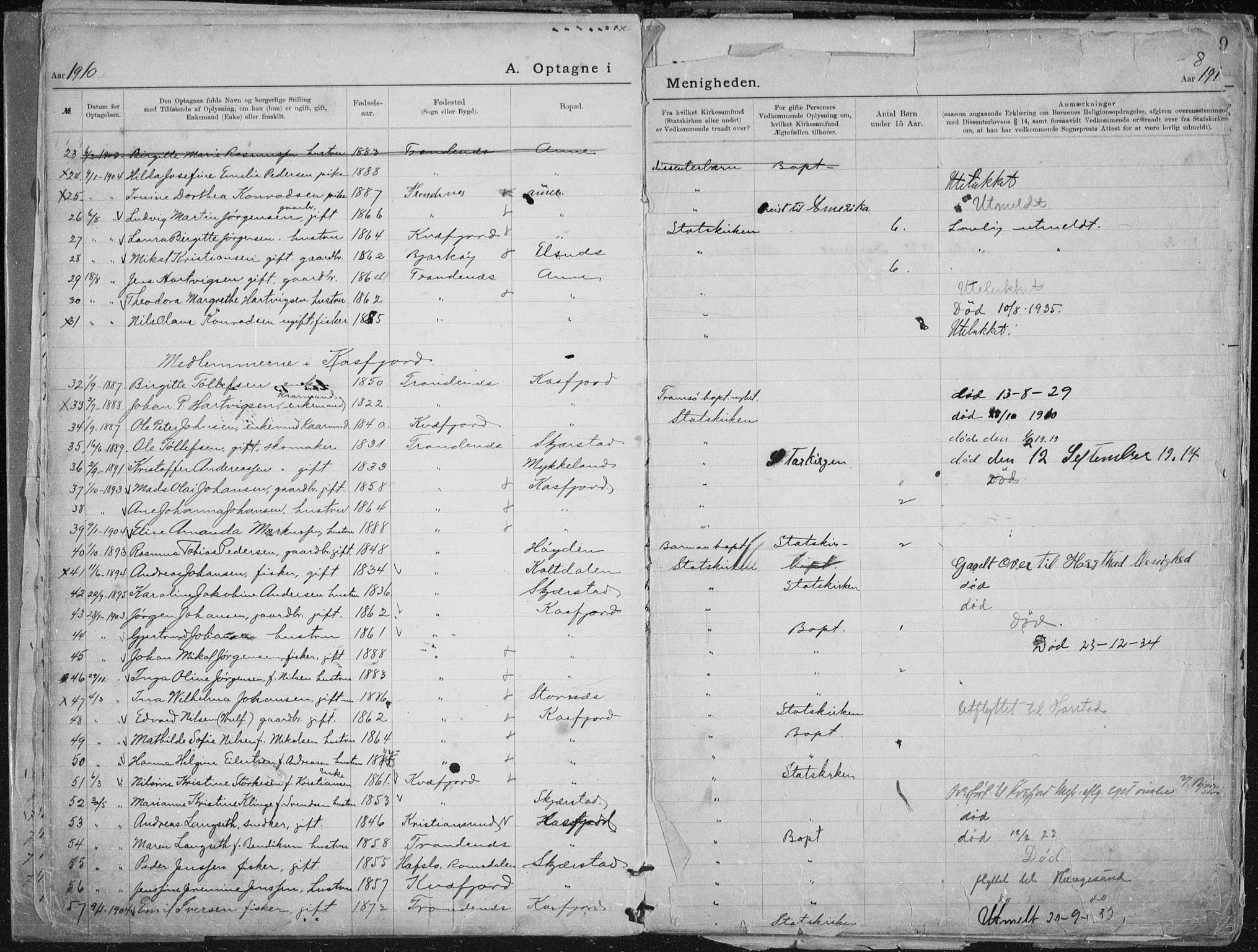 Aune baptistmenighet, AV/SATØ-P-0182/F/L0006DP: Dissenterprotokoll nr. 6, 1887-1939, s. 8