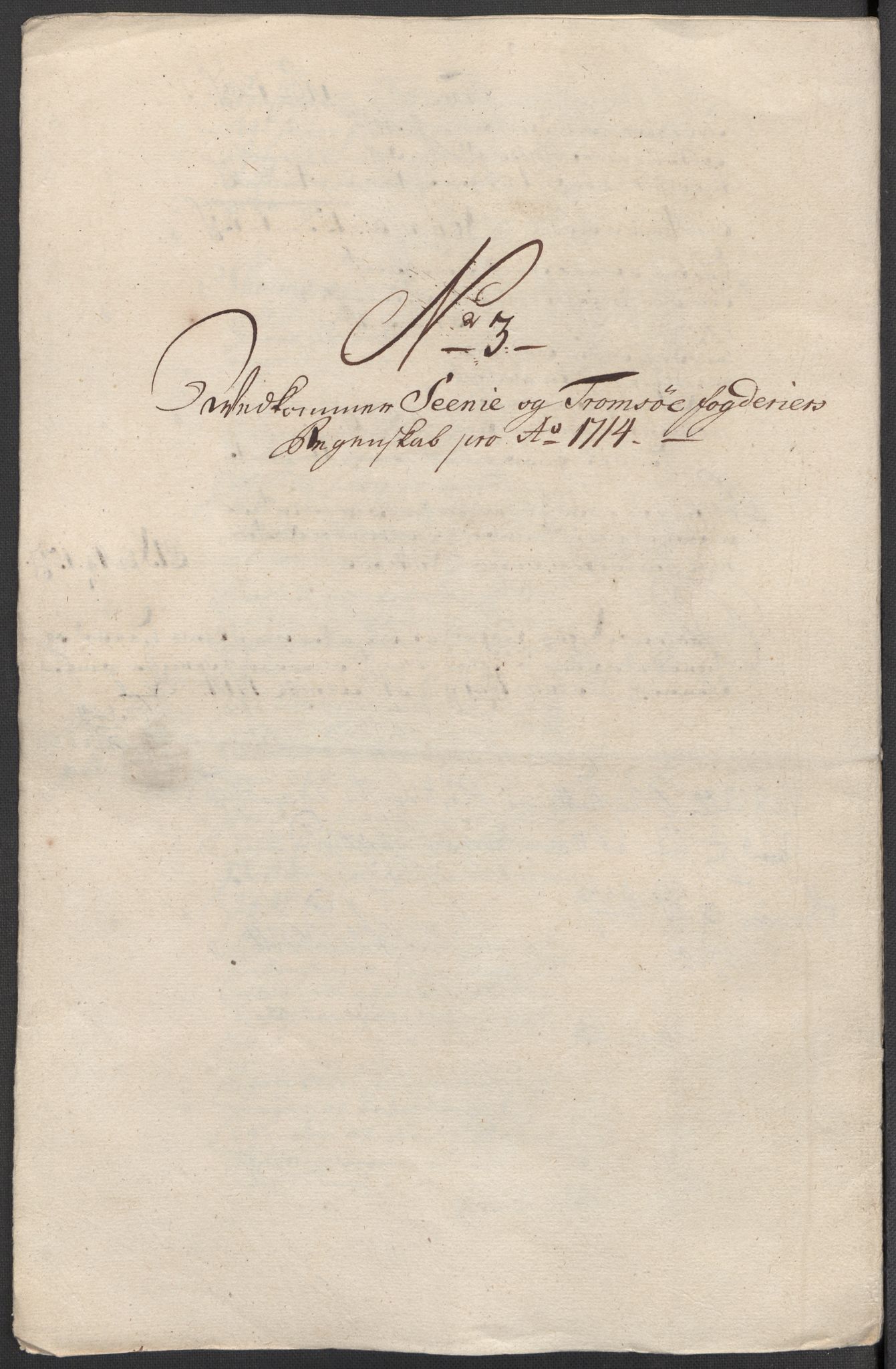 Rentekammeret inntil 1814, Reviderte regnskaper, Fogderegnskap, AV/RA-EA-4092/R68/L4760: Fogderegnskap Senja og Troms, 1714, s. 73