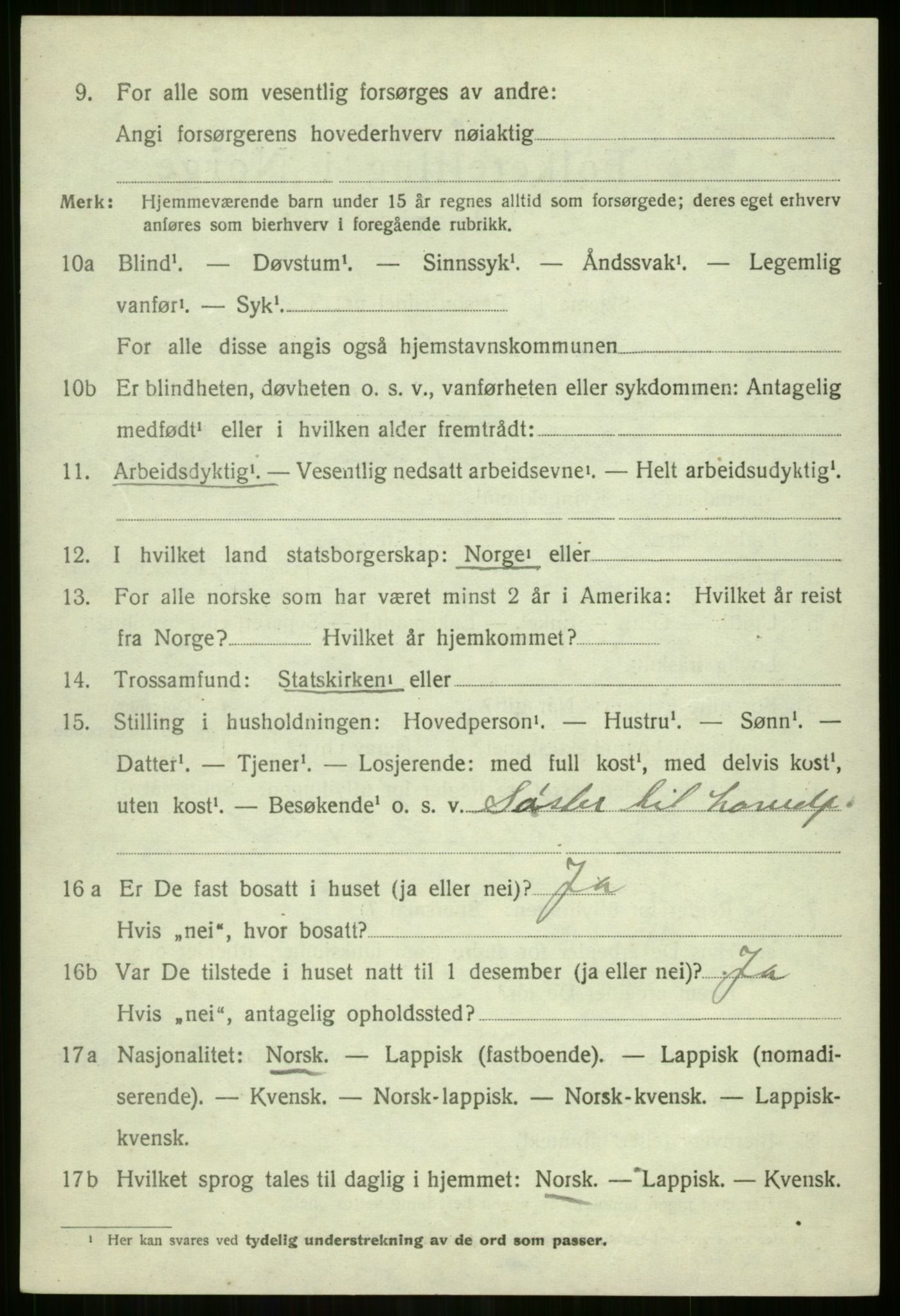 SATØ, Folketelling 1920 for 1934 Tromsøysund herred, 1920, s. 10169