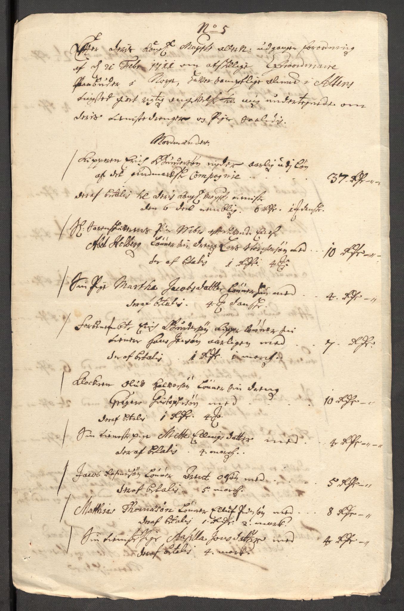 Rentekammeret inntil 1814, Reviderte regnskaper, Fogderegnskap, AV/RA-EA-4092/R69/L4855: Fogderegnskap Finnmark/Vardøhus, 1709-1712, s. 448