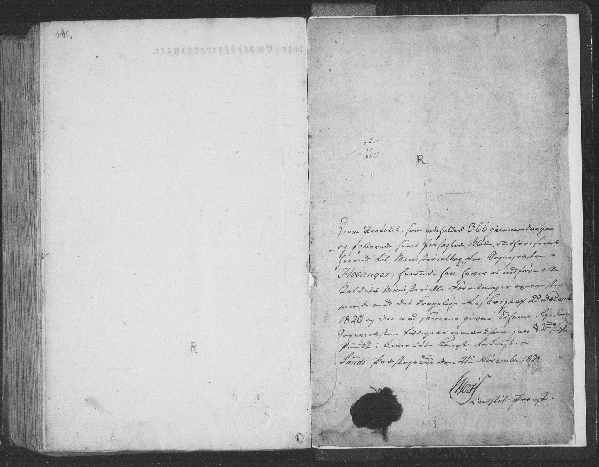 Hosanger sokneprestembete, AV/SAB-A-75801/H/Haa: Ministerialbok nr. A 6, 1824-1835