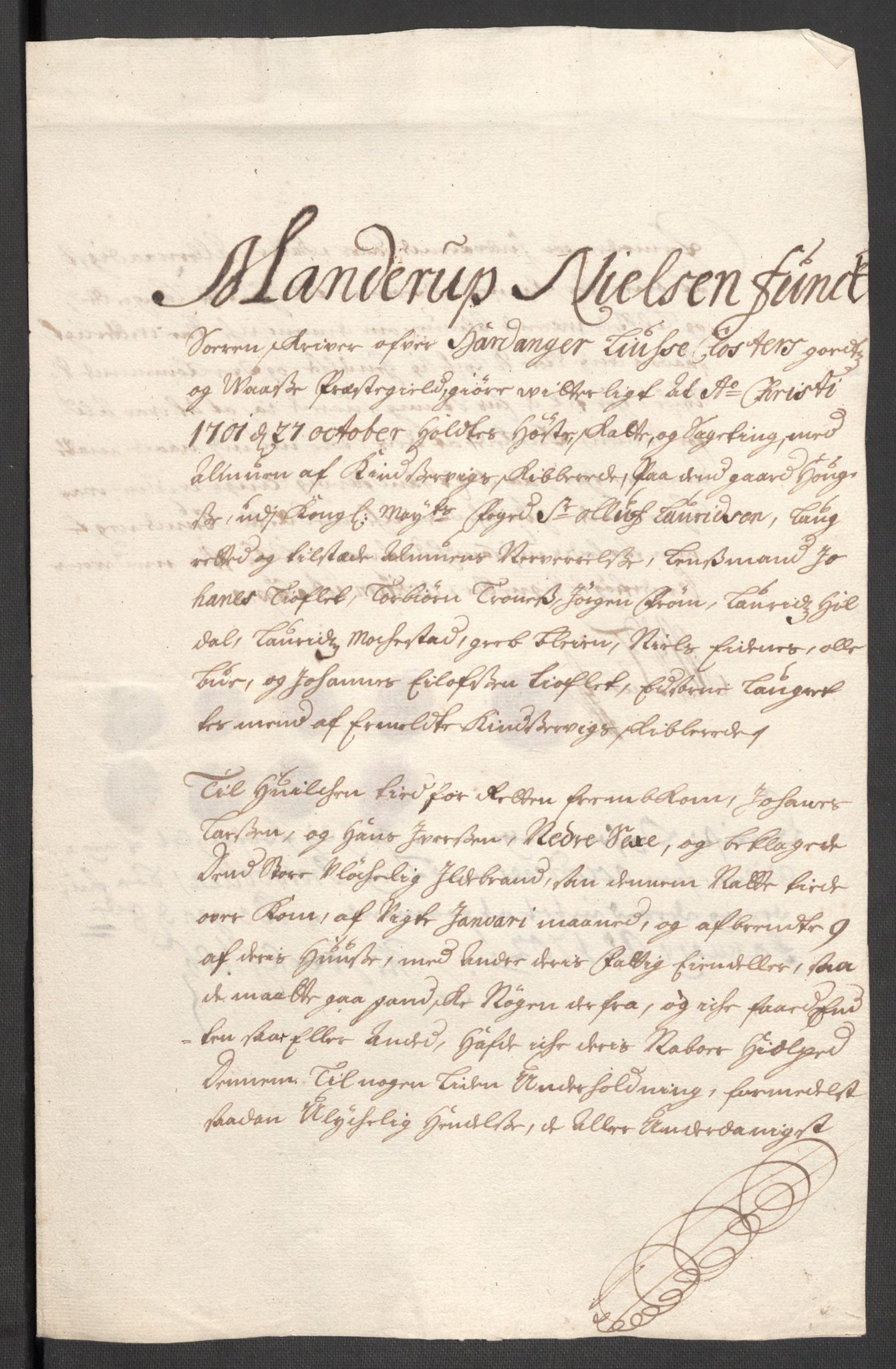 Rentekammeret inntil 1814, Reviderte regnskaper, Fogderegnskap, RA/EA-4092/R48/L2979: Fogderegnskap Sunnhordland og Hardanger, 1700-1701, s. 495