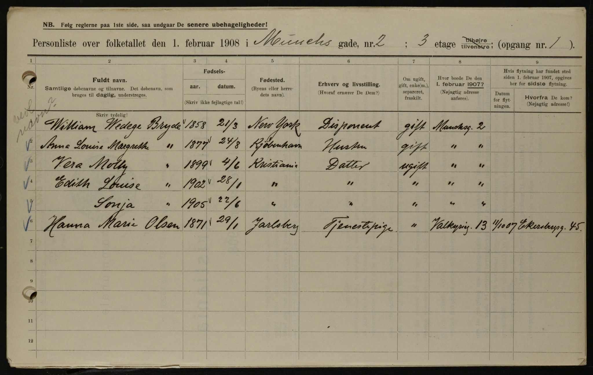 OBA, Kommunal folketelling 1.2.1908 for Kristiania kjøpstad, 1908, s. 59702