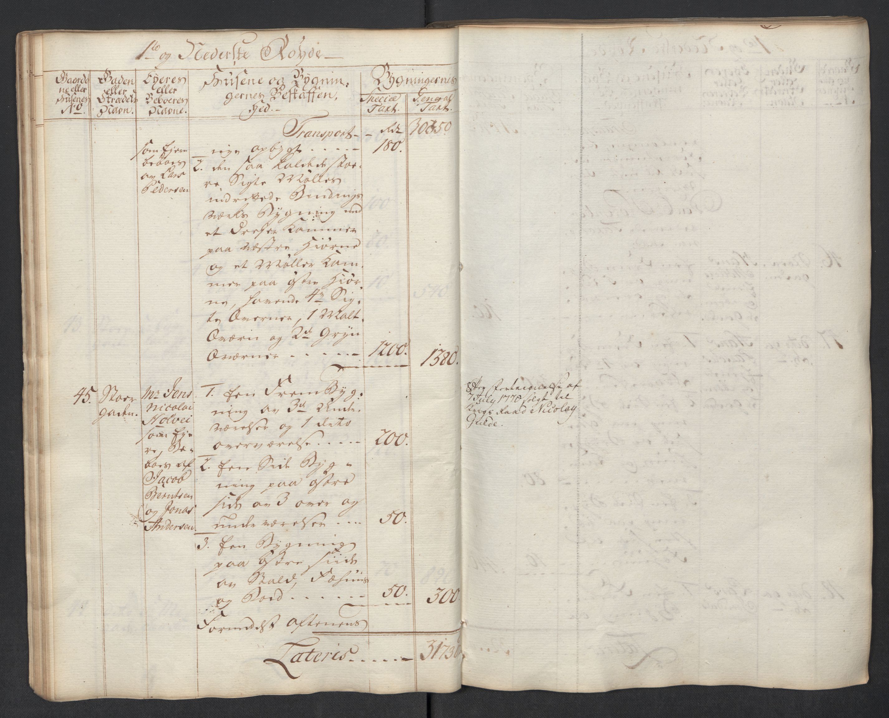 Kommersekollegiet, Brannforsikringskontoret 1767-1814, AV/RA-EA-5458/F/Fa/L0040/0002: Moss / Branntakstprotokoll, 1767, s. 29