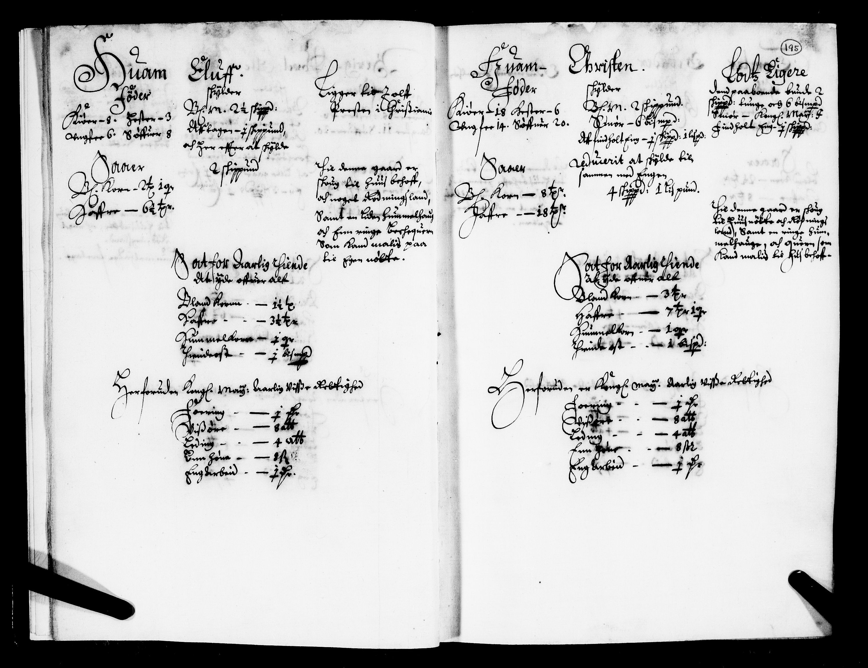 Rentekammeret inntil 1814, Realistisk ordnet avdeling, AV/RA-EA-4070/N/Nb/Nba/L0010: Øvre Romerike fogderi, 2. del, 1665, s. 194b-195a