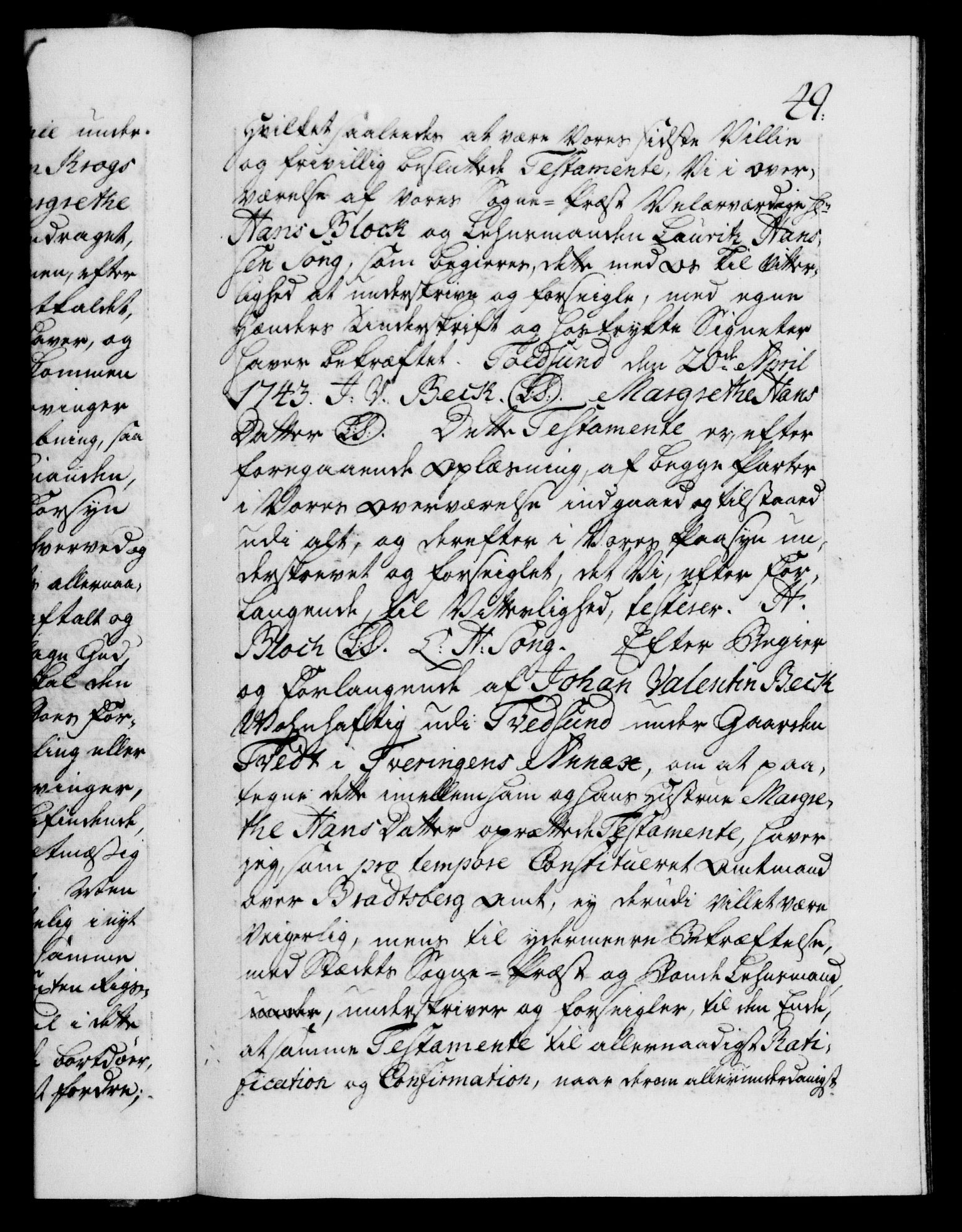 Danske Kanselli 1572-1799, AV/RA-EA-3023/F/Fc/Fca/Fcaa/L0035: Norske registre, 1746-1748, s. 49a