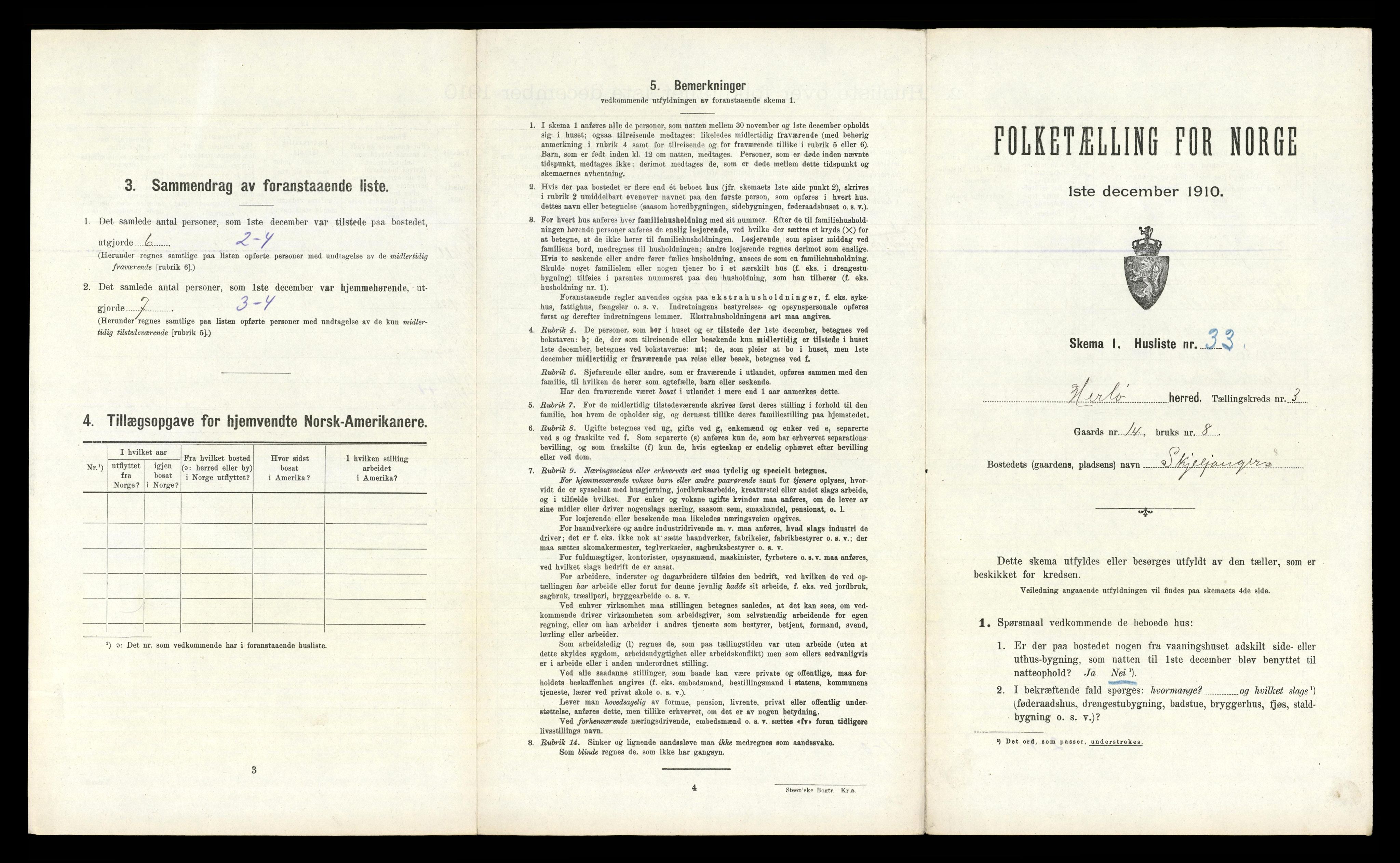 RA, Folketelling 1910 for 1258 Herdla herred, 1910, s. 310
