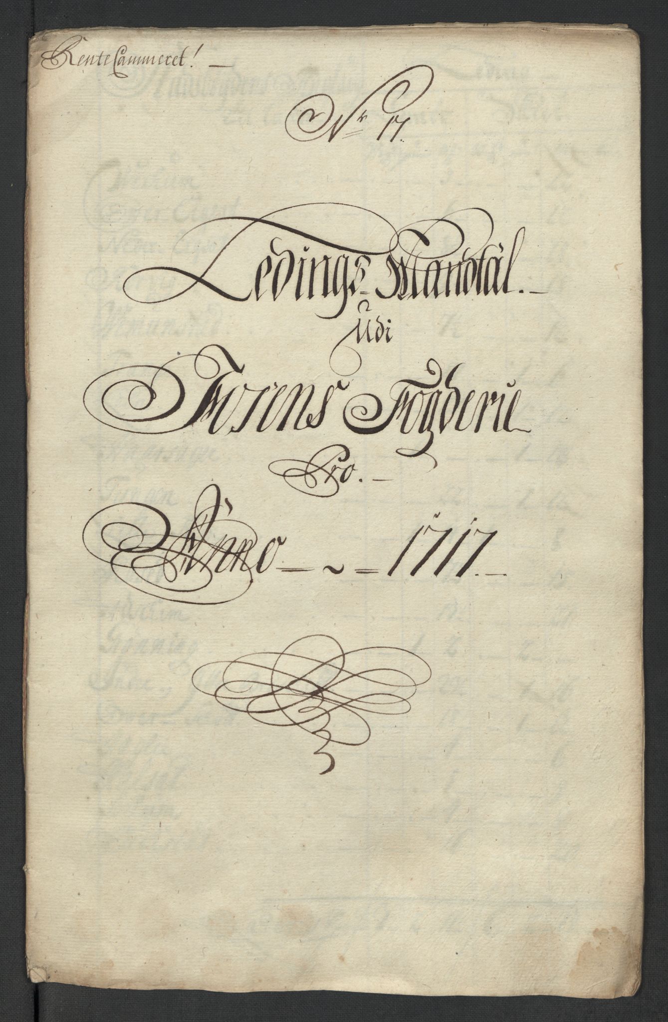 Rentekammeret inntil 1814, Reviderte regnskaper, Fogderegnskap, AV/RA-EA-4092/R57/L3865: Fogderegnskap Fosen, 1717, s. 171