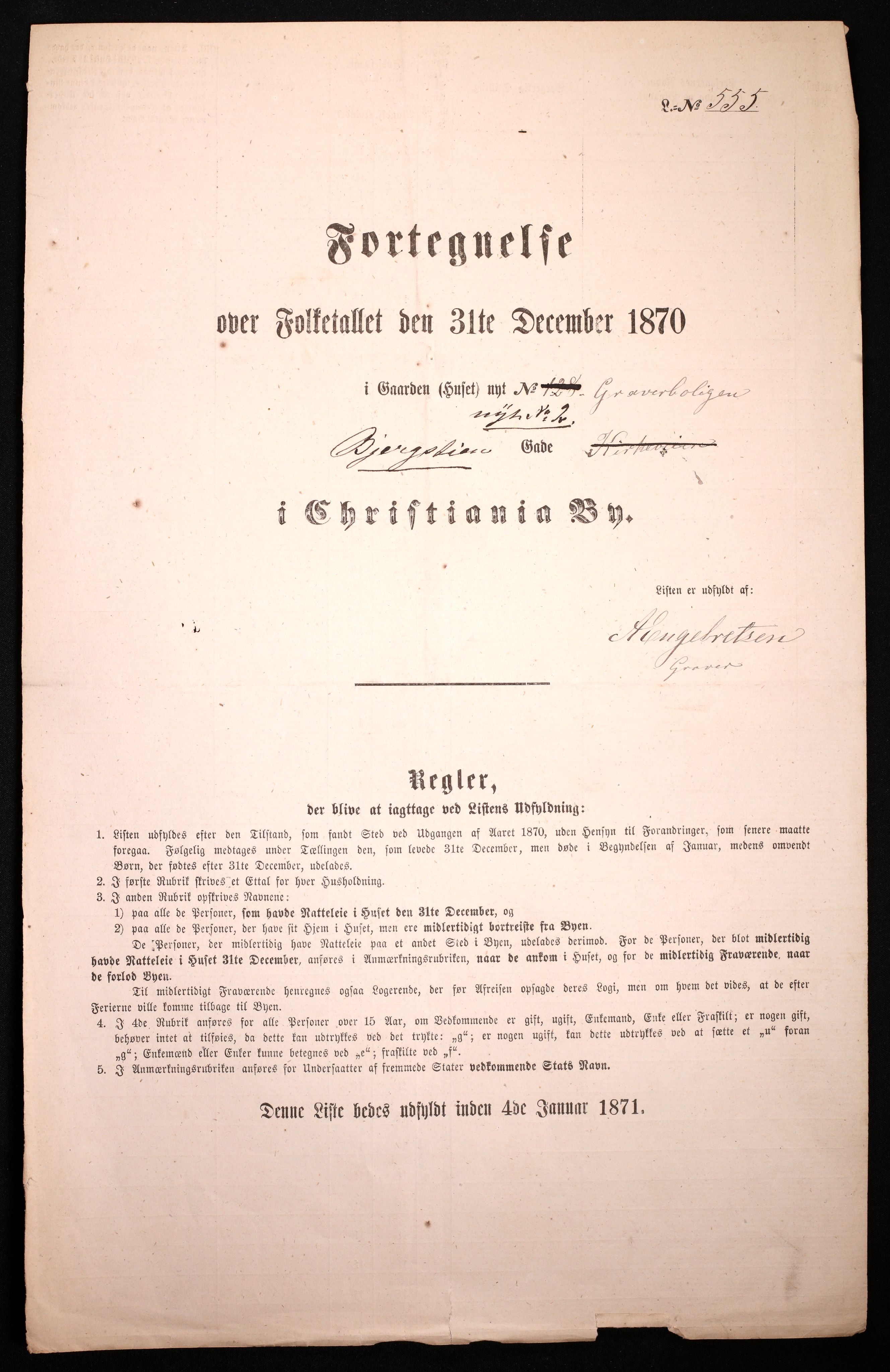 RA, Folketelling 1870 for 0301 Kristiania kjøpstad, 1870, s. 420