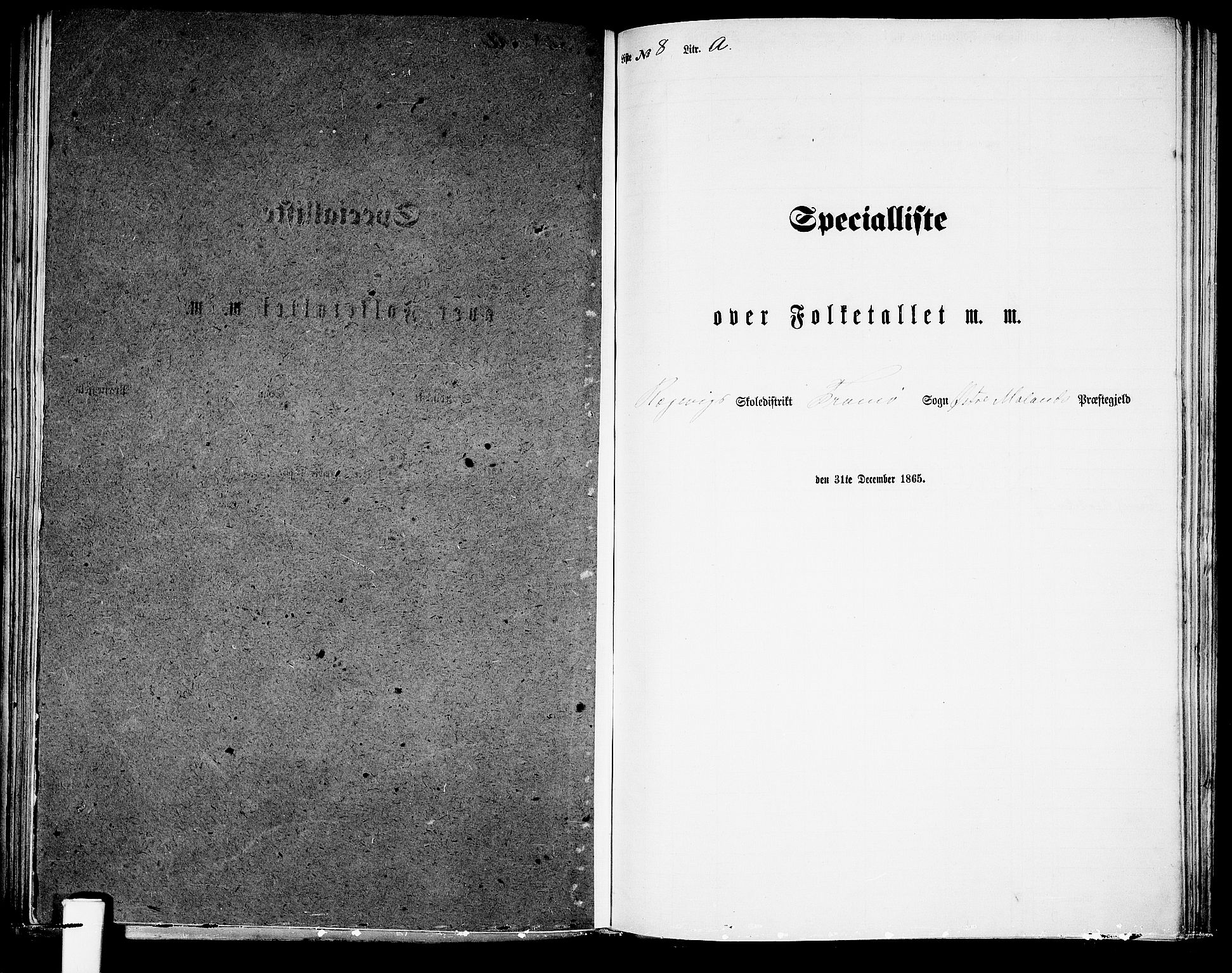 RA, Folketelling 1865 for 0918P Austre Moland prestegjeld, 1865, s. 231