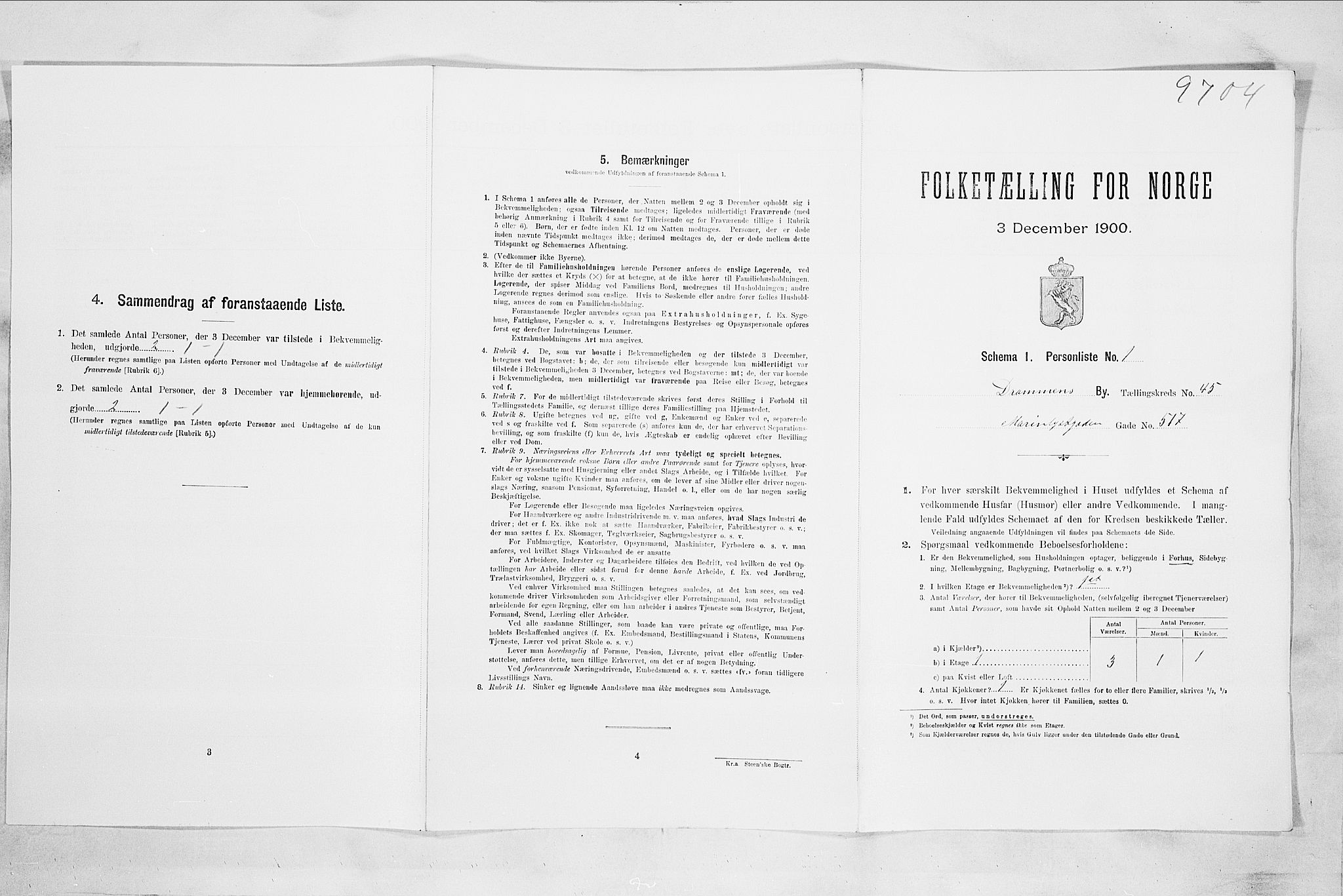 RA, Folketelling 1900 for 0602 Drammen kjøpstad, 1900, s. 7798