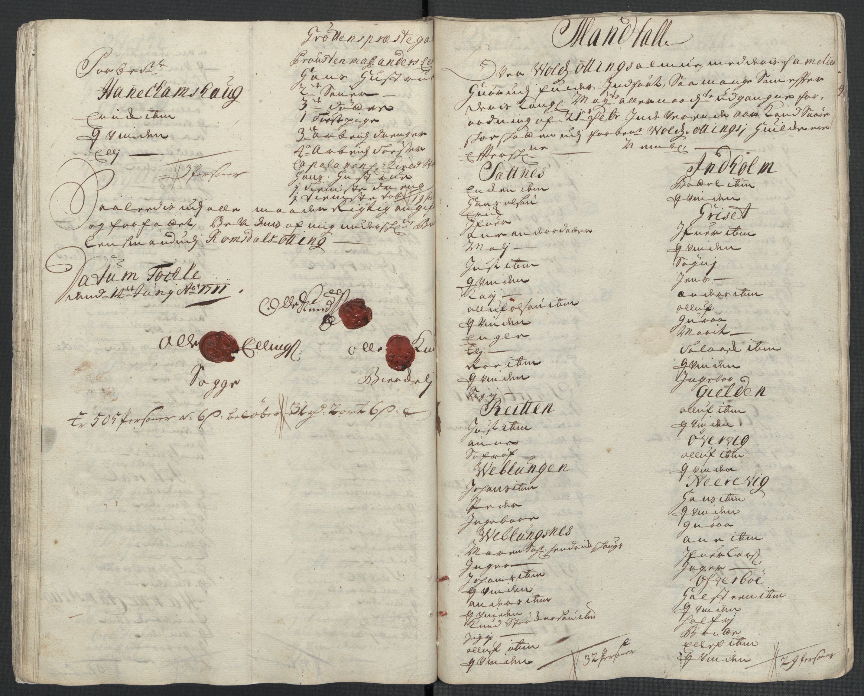 Rentekammeret inntil 1814, Reviderte regnskaper, Fogderegnskap, AV/RA-EA-4092/R55/L3660: Fogderegnskap Romsdal, 1711, s. 194