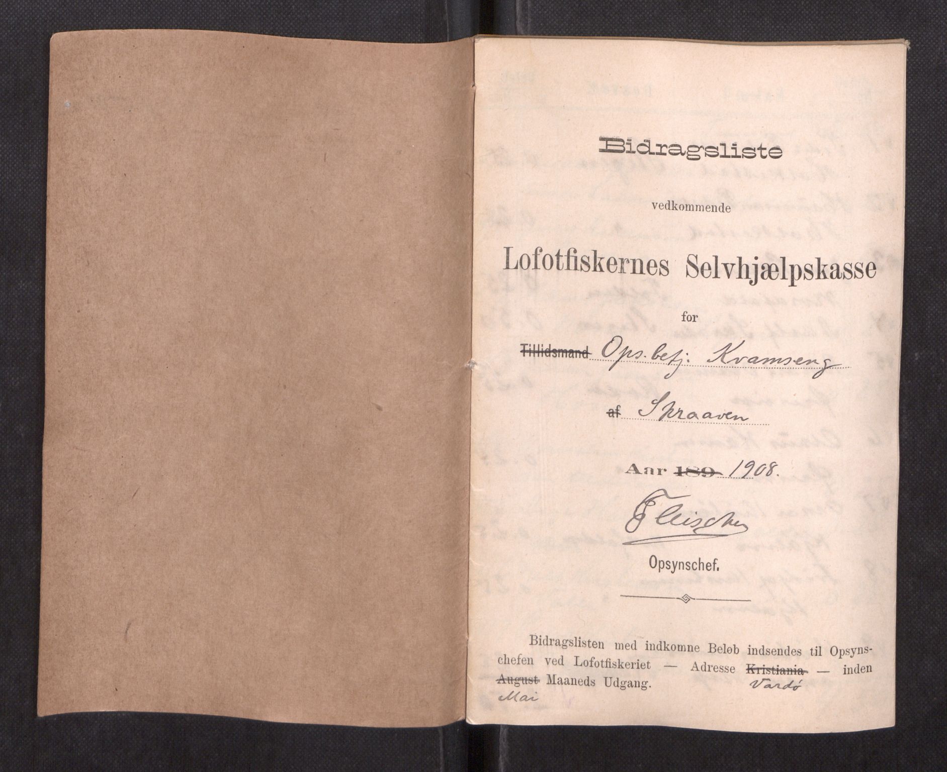 Oppsynssjefen ved Lofotfisket, AV/SAT-A-6224/D/L0173: Lofotfiskernes Selvhjelpskasse, 1885-1912, s. 687