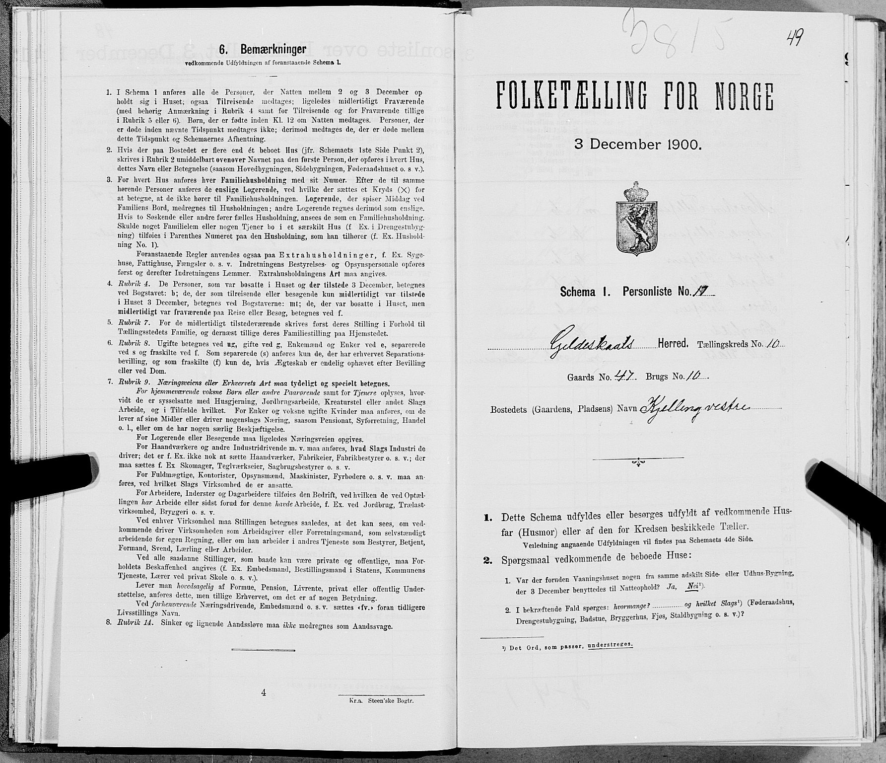 SAT, Folketelling 1900 for 1838 Gildeskål herred, 1900, s. 1032