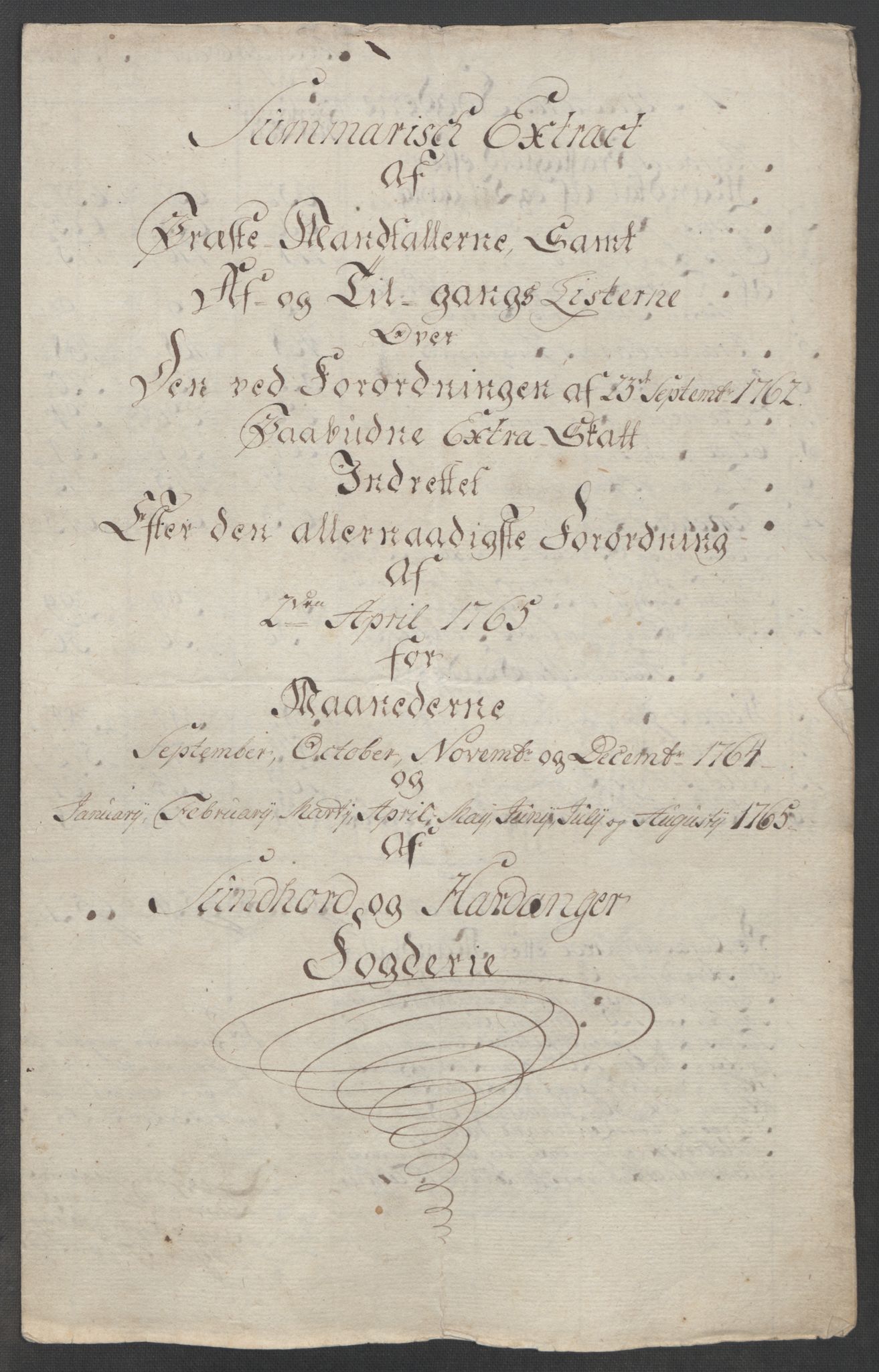 Rentekammeret inntil 1814, Reviderte regnskaper, Fogderegnskap, RA/EA-4092/R48/L3136: Ekstraskatten Sunnhordland og Hardanger, 1762-1772, s. 96