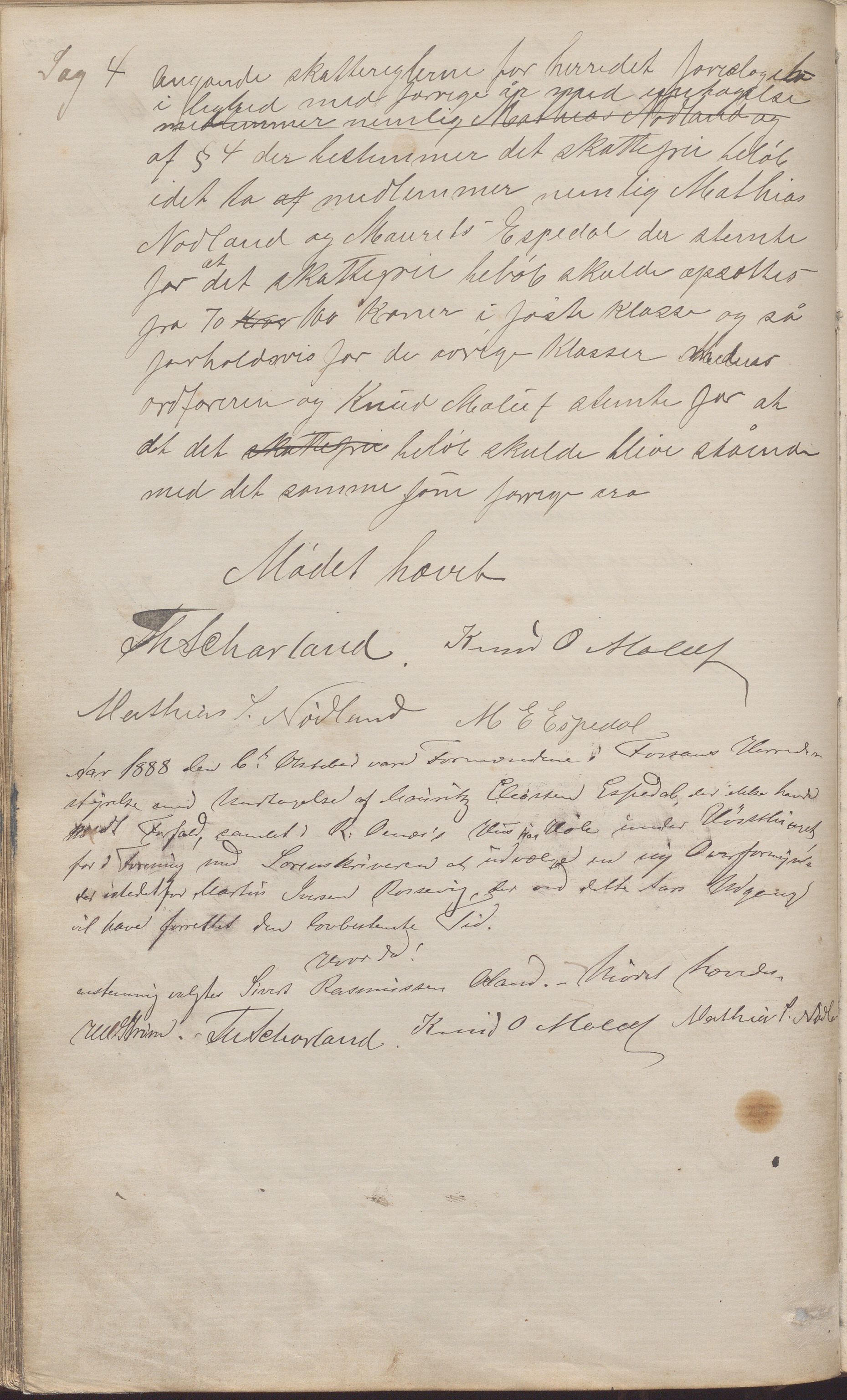 Forsand kommune - Formannskapet / Rådmannskontoret, IKAR/K-101601/A/Aa/Aaa/L0001: Møtebok, 1878-1893, s. 77b