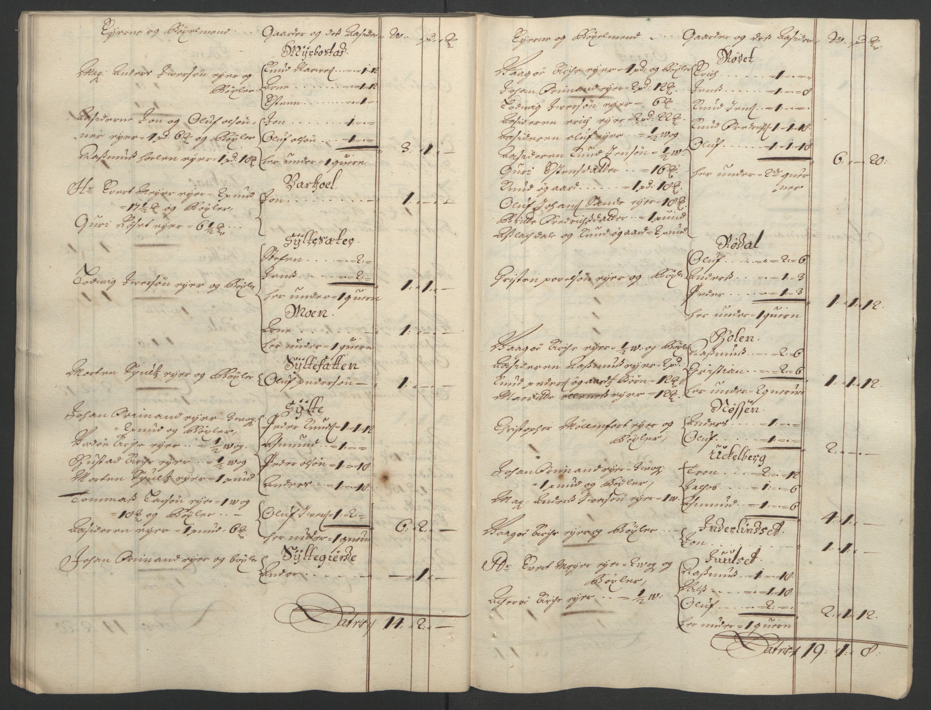 Rentekammeret inntil 1814, Reviderte regnskaper, Fogderegnskap, AV/RA-EA-4092/R55/L3651: Fogderegnskap Romsdal, 1693-1694, s. 60