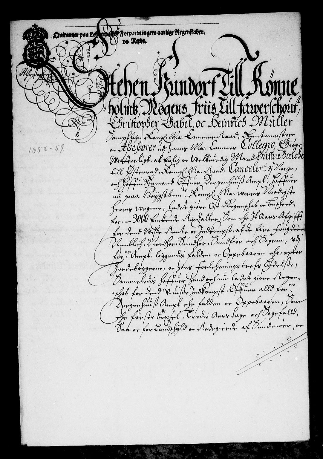 Rentekammeret inntil 1814, Reviderte regnskaper, Stiftamtstueregnskaper, Bergen stiftamt, AV/RA-EA-6043/R/Rc/L0019: Bergen stiftamt, 1665-1666