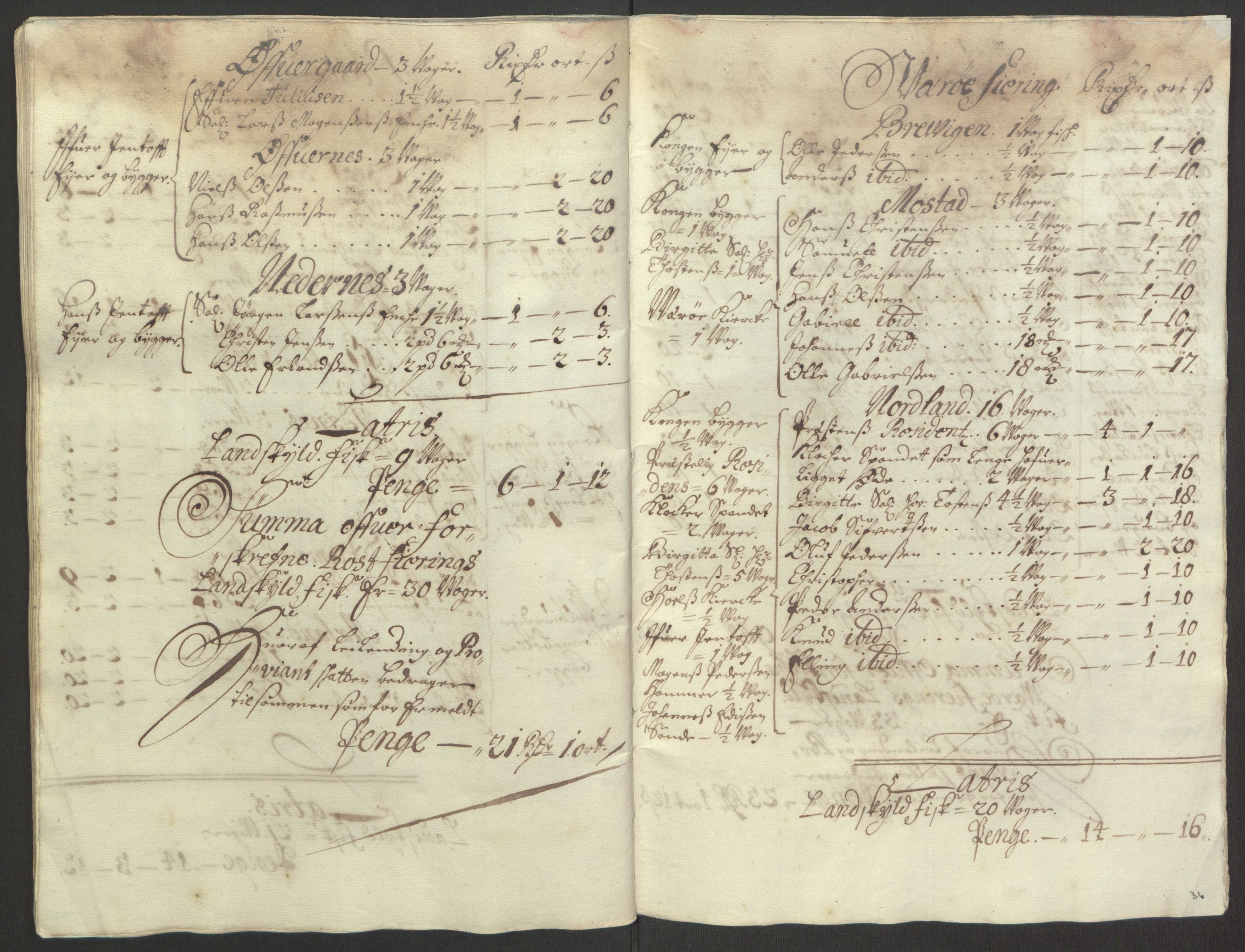 Rentekammeret inntil 1814, Reviderte regnskaper, Fogderegnskap, RA/EA-4092/R67/L4677: Fogderegnskap Vesterålen, Andenes og Lofoten, 1694-1695, s. 50
