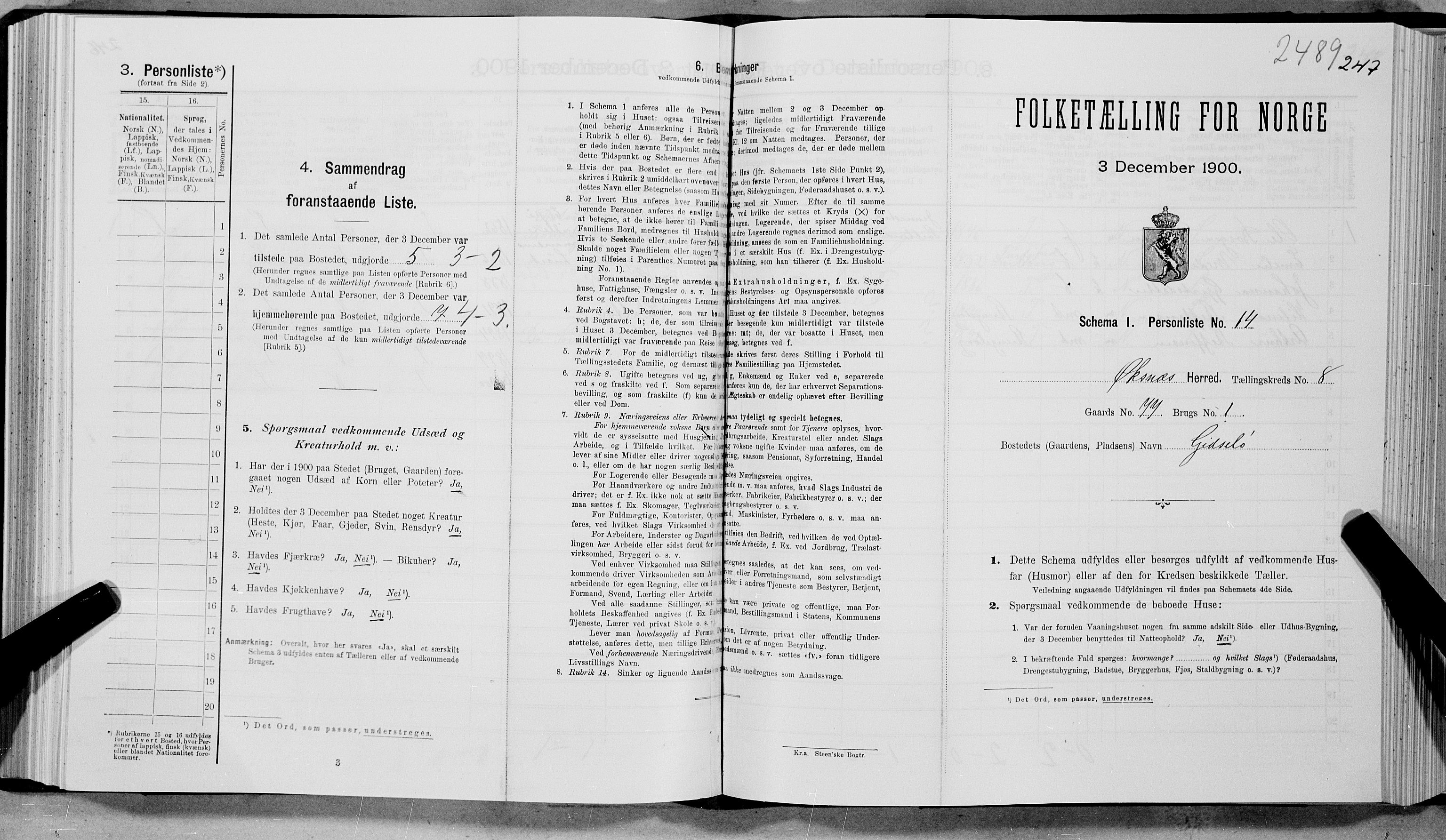 SAT, Folketelling 1900 for 1868 Øksnes herred, 1900, s. 655