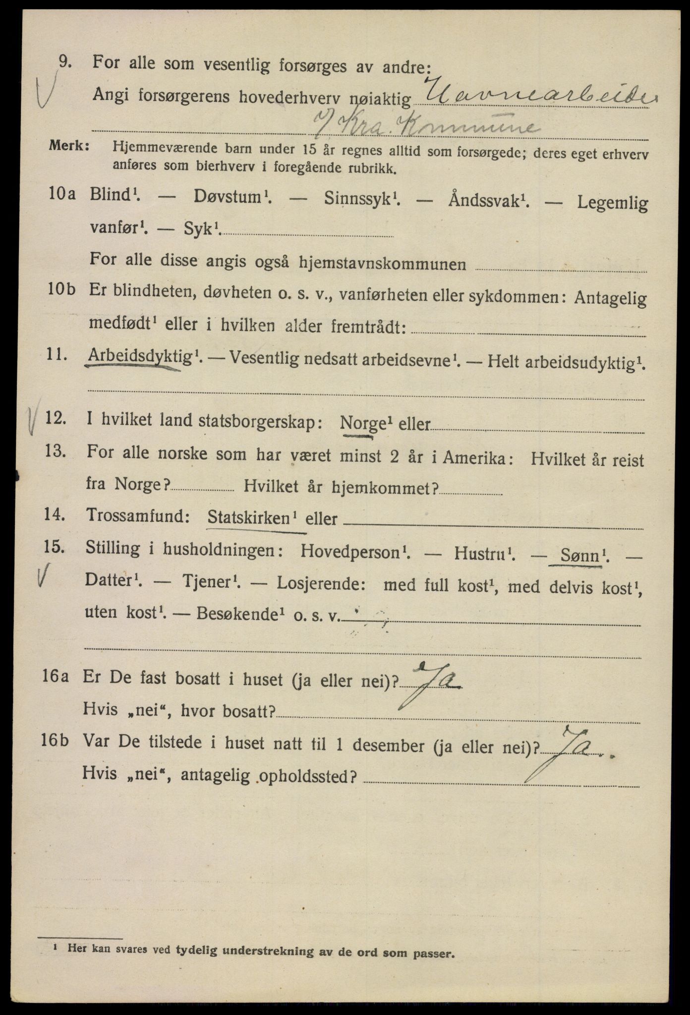 SAO, Folketelling 1920 for 0301 Kristiania kjøpstad, 1920, s. 136094