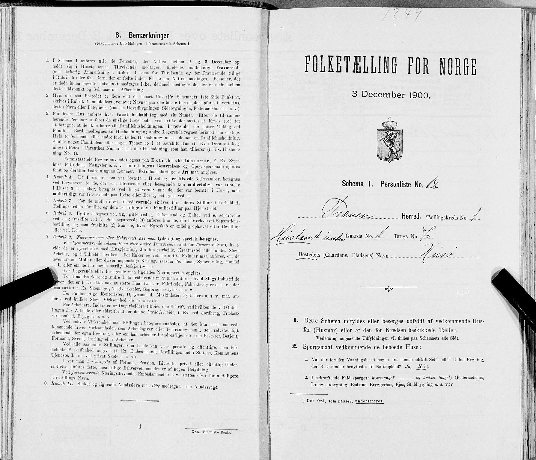 SAT, Folketelling 1900 for 1835 Træna herred, 1900, s. 61