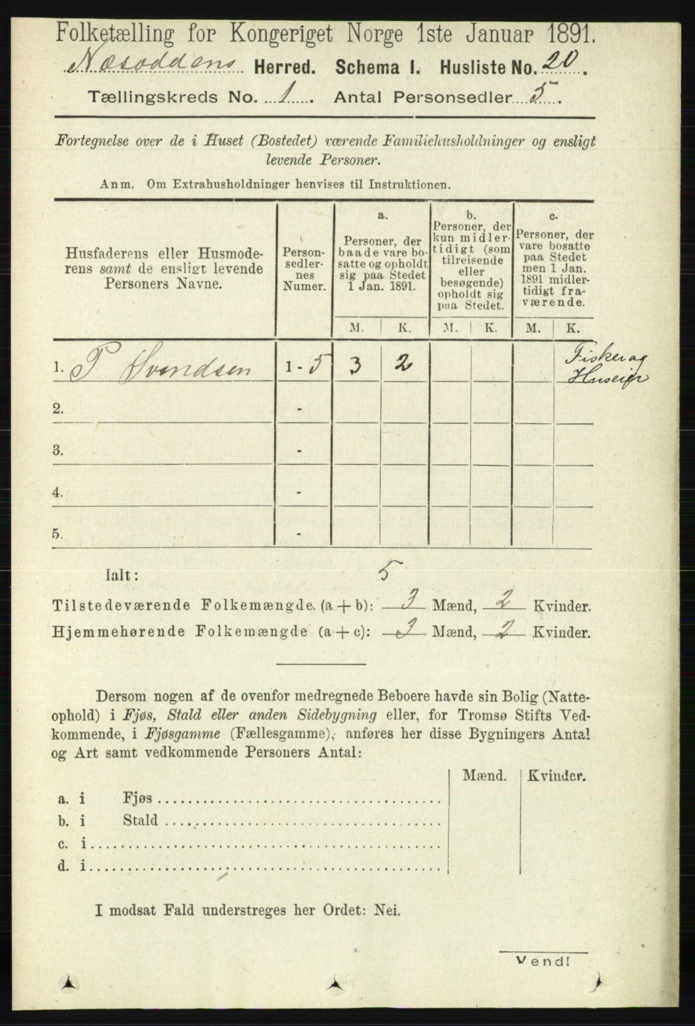 RA, Folketelling 1891 for 0216 Nesodden herred, 1891, s. 36
