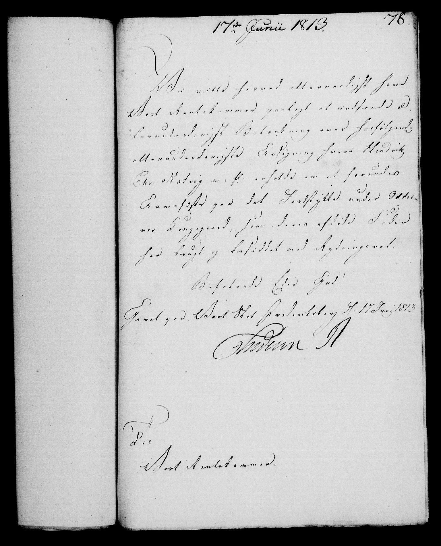 Rentekammeret, Kammerkanselliet, RA/EA-3111/G/Gf/Gfa/L0095: Norsk relasjons- og resolusjonsprotokoll (merket RK 52.95), 1813-1814, s. 320