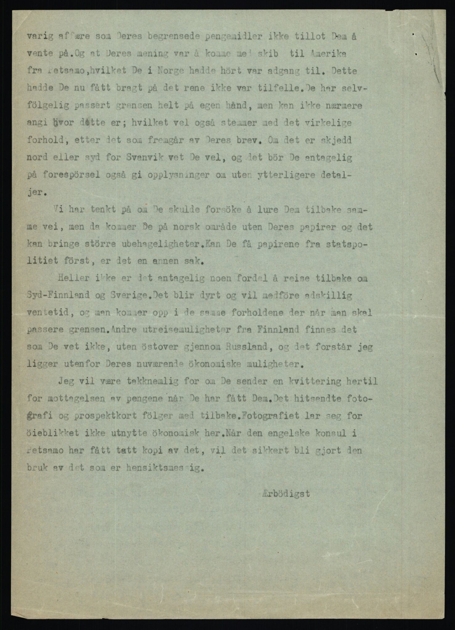 Forsvaret, Forsvarets krigshistoriske avdeling, AV/RA-RAFA-2017/Y/Ya/L0006: II-C-11-11,2 - Utenriksdepartementet.  Legasjonen i Helsingfors., 1940-1946, s. 396