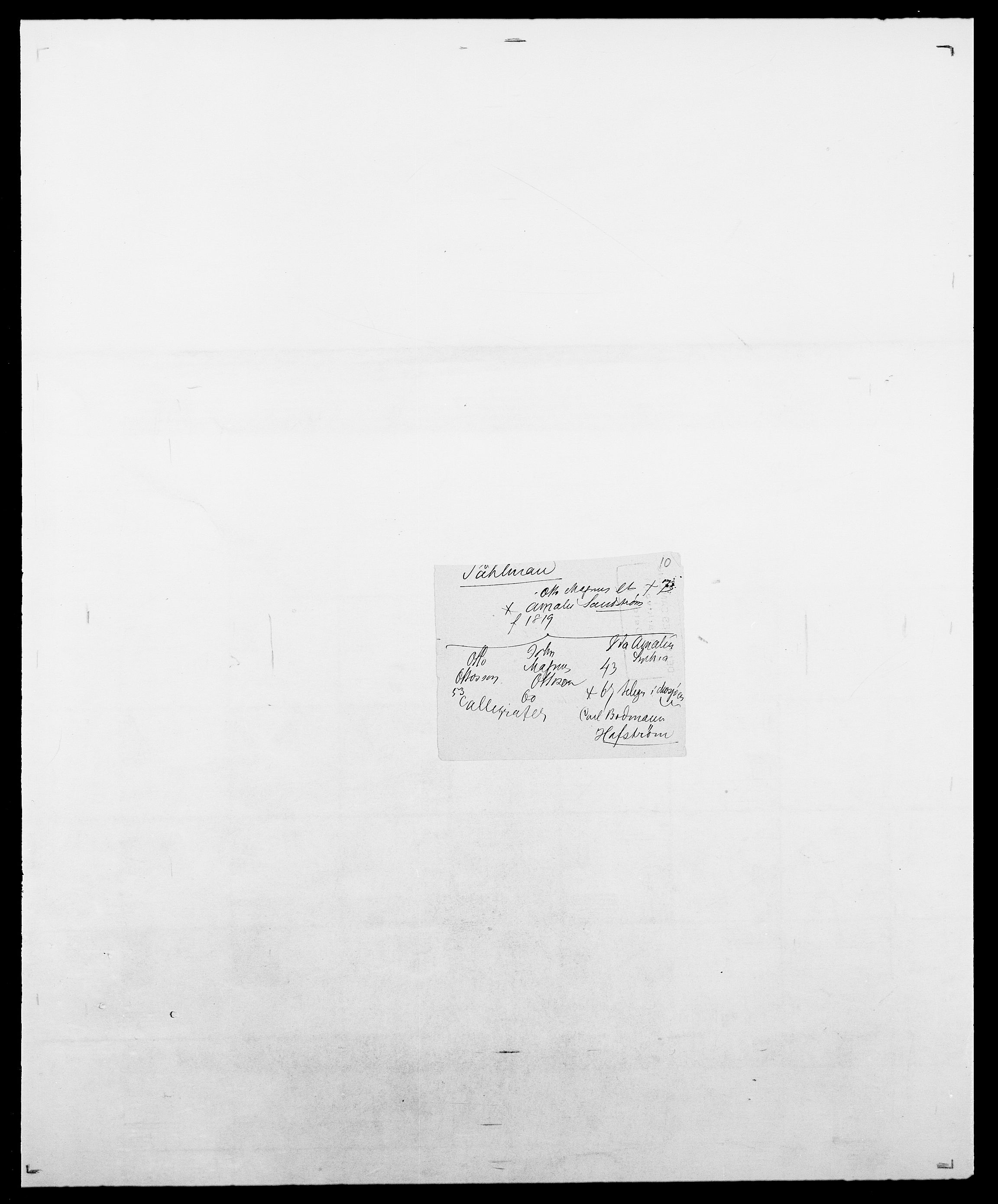 Delgobe, Charles Antoine - samling, AV/SAO-PAO-0038/D/Da/L0031: de Place - Raaum, s. 183