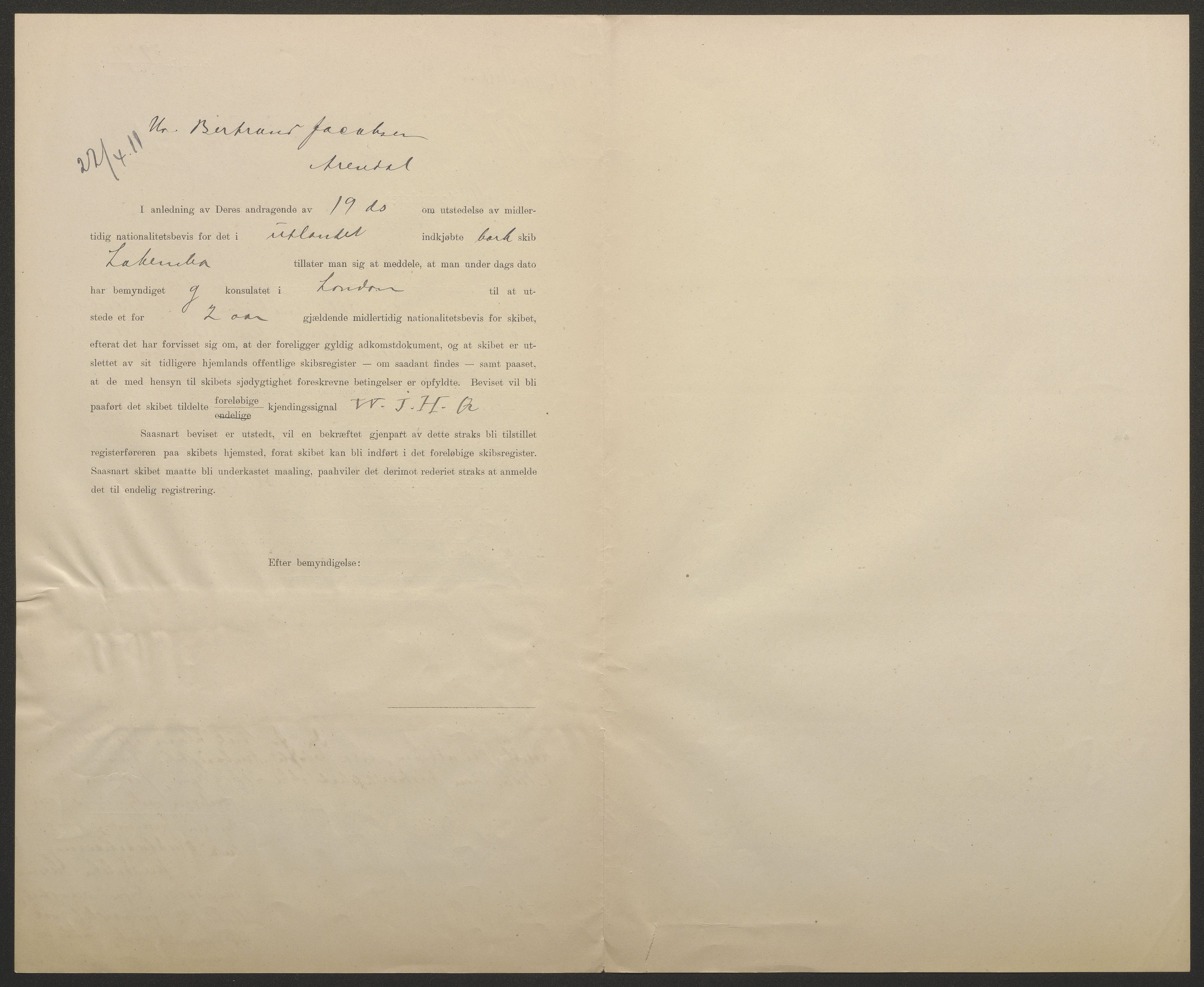 Sjøfartsdirektoratet med forløpere, skipsmapper slettede skip, AV/RA-S-4998/F/Fa/L0638: --, 1866-1933, s. 58