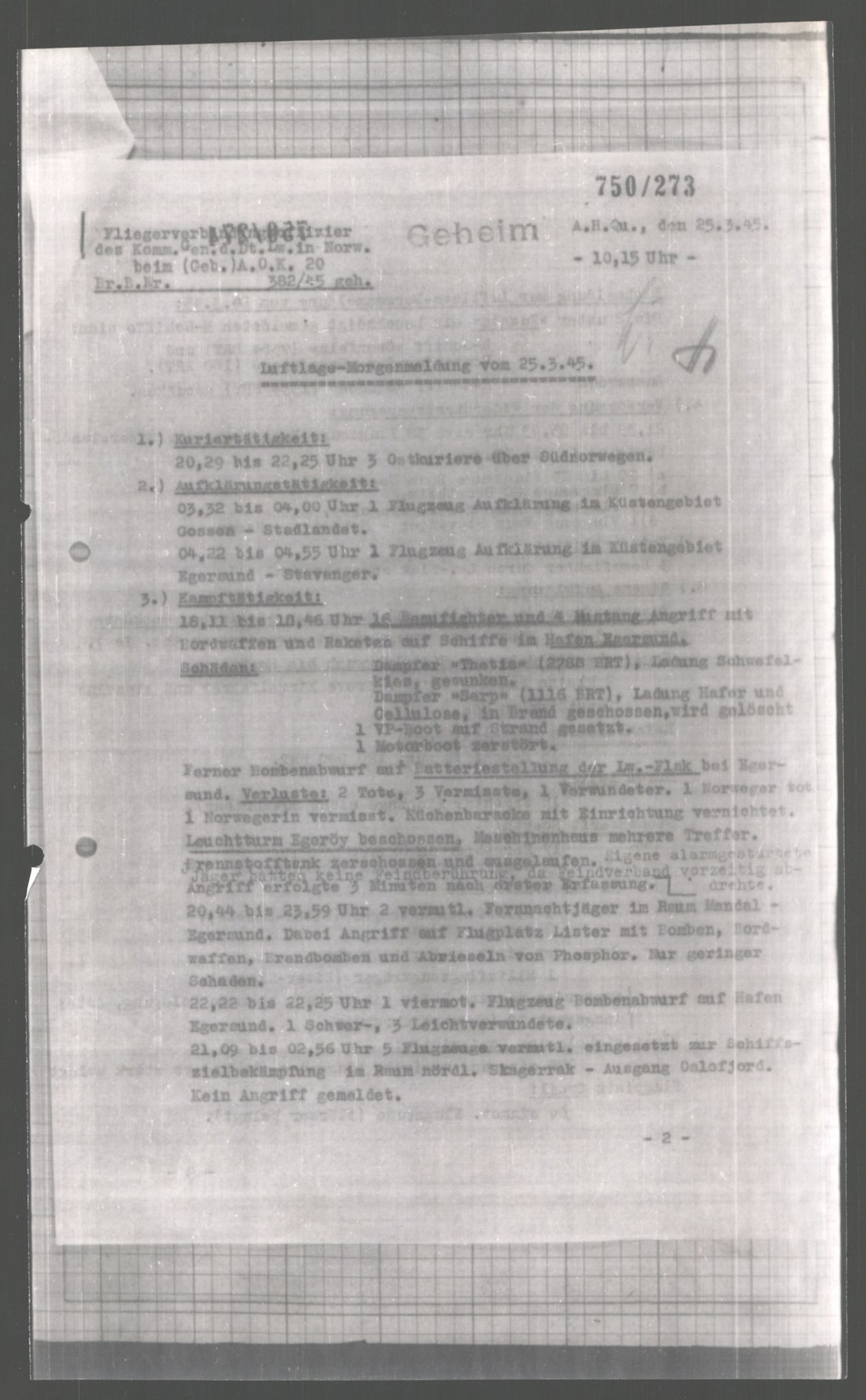 Forsvarets Overkommando. 2 kontor. Arkiv 11.4. Spredte tyske arkivsaker, AV/RA-RAFA-7031/D/Dar/Dara/L0004: Krigsdagbøker for 20. Gebirgs-Armee-Oberkommando (AOK 20), 1945, s. 196