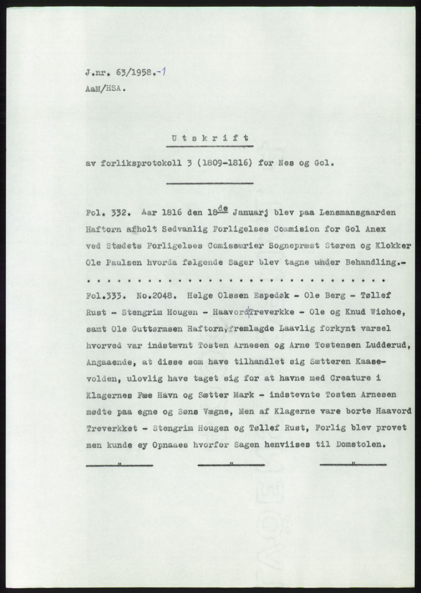 Statsarkivet i Kongsberg, SAKO/A-0001, 1957-1958, s. 236